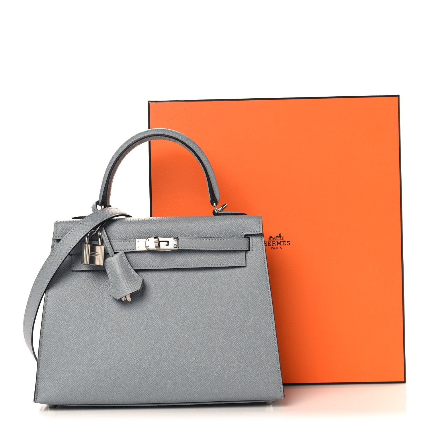 Epsom Kelly Sellier 25 Gris Pantin