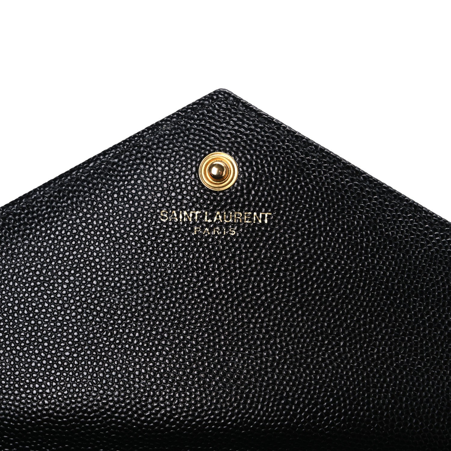 Grain De Poudre Matelasse Chevron Monogram Chain Wallet Black