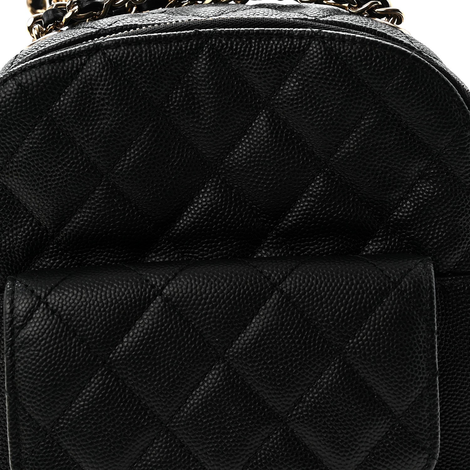 Caviar Quilted Small CC Day Backpack Black