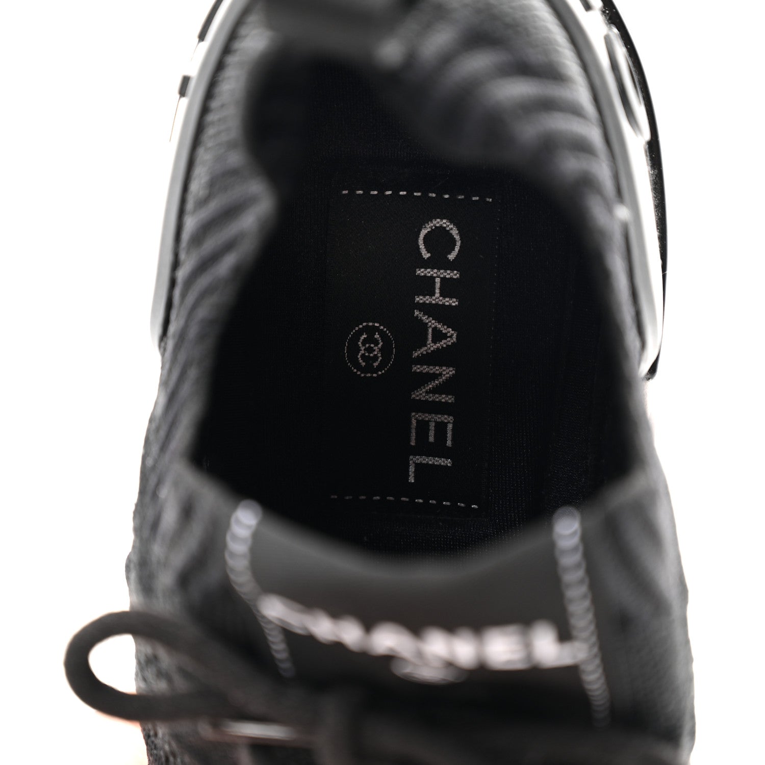 Fabric Logo Sneakers 37.5 Black