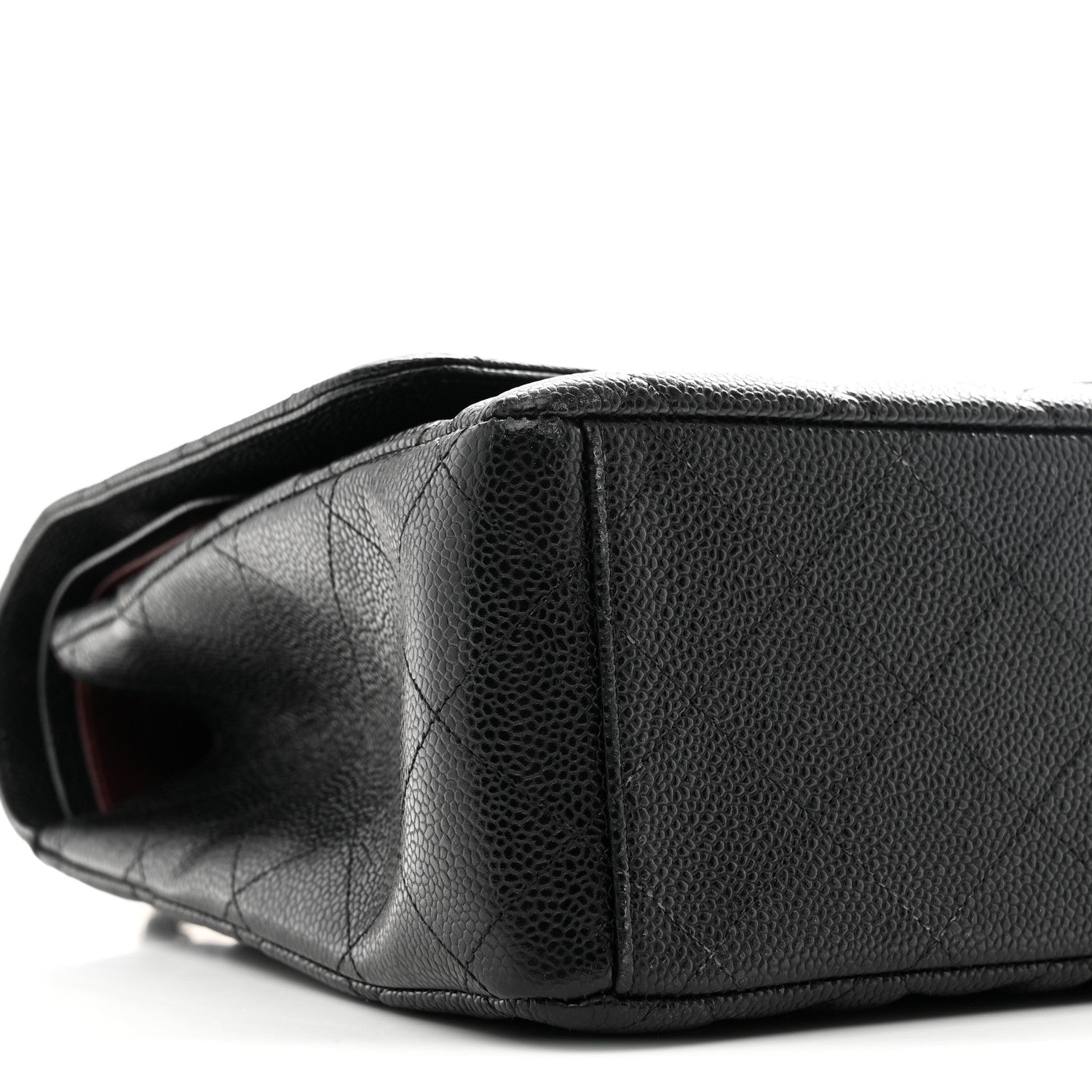 Caviar Quilted Maxi Double Flap Black