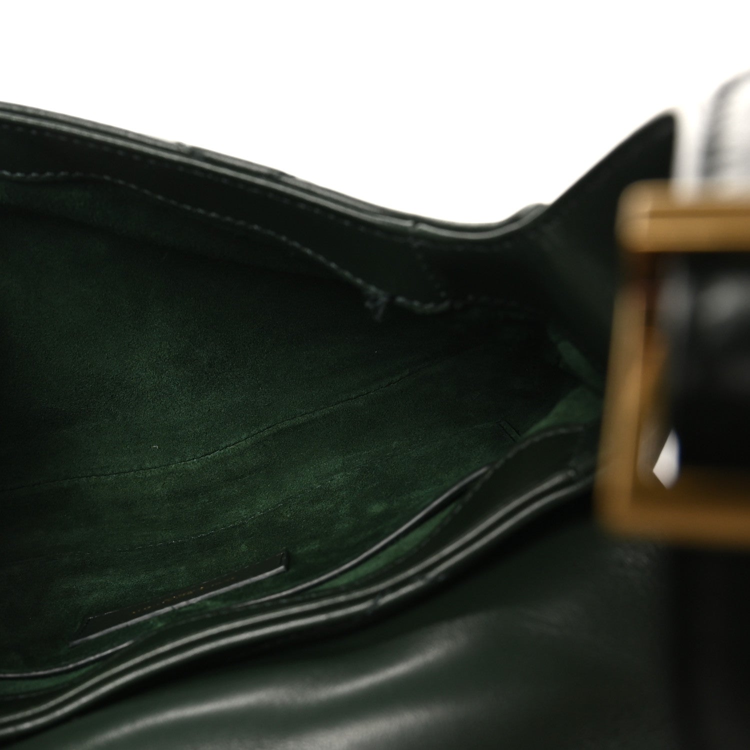 Lambskin Quilted Le 57 Diamond Shoulder Bag Vert Fonce