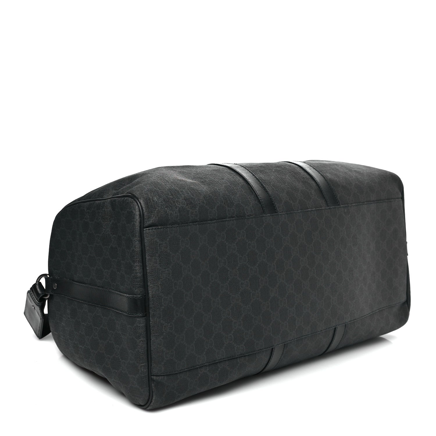 GG Supreme Monogram Medium Carry-On Duffle Bag Black Grey