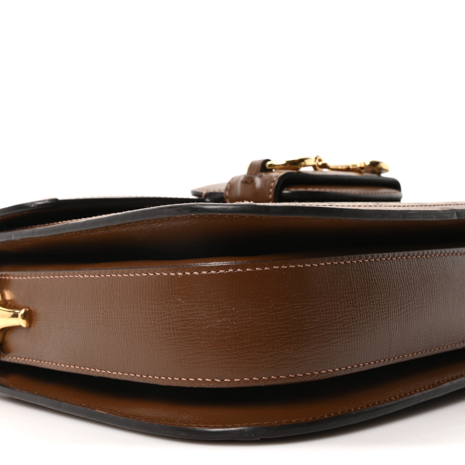 GG Supreme Monogram Horsebit 1955 Shoulder Bag Beige Brown Sugar