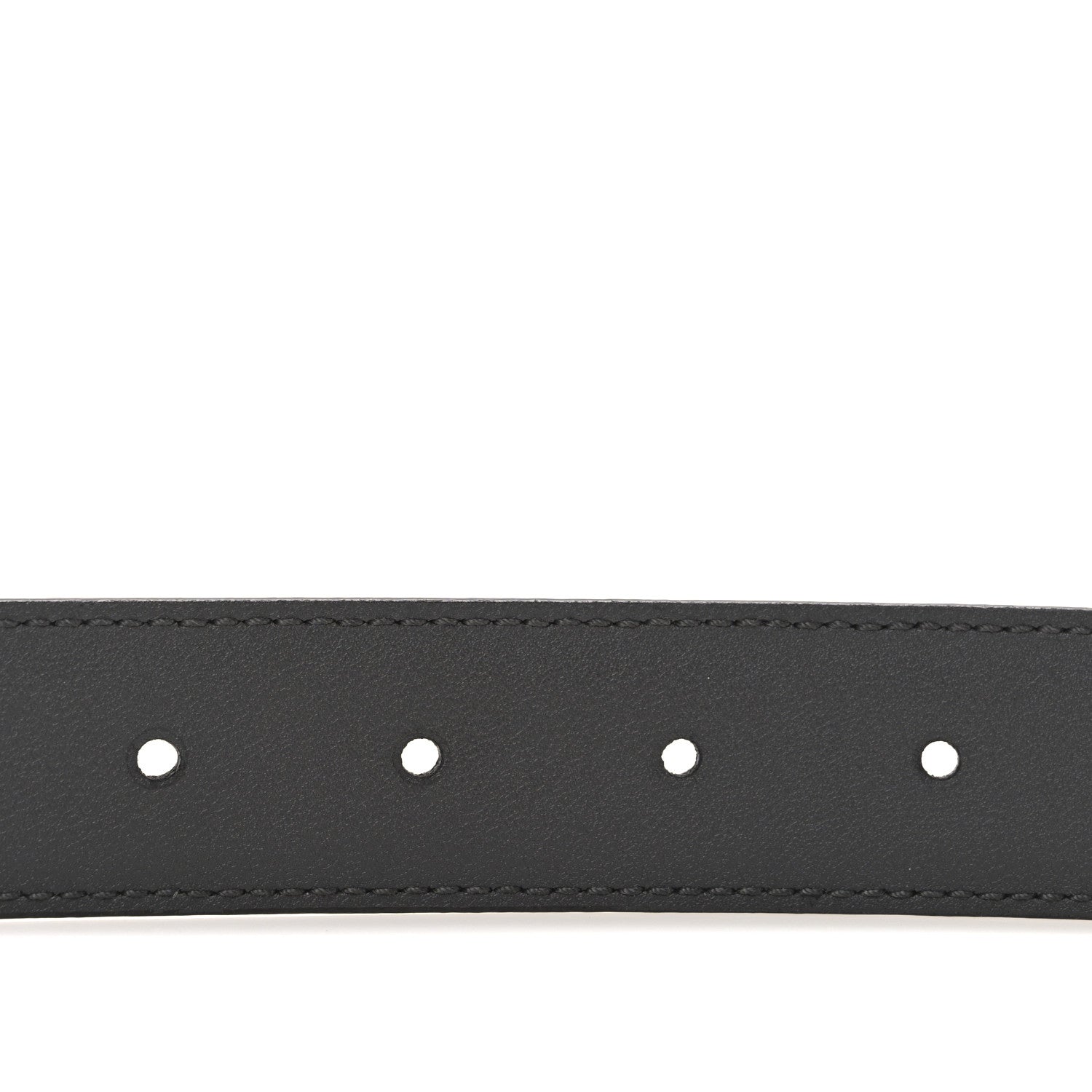 Smooth Calfskin Interlocking G Belt 95 38 Grey