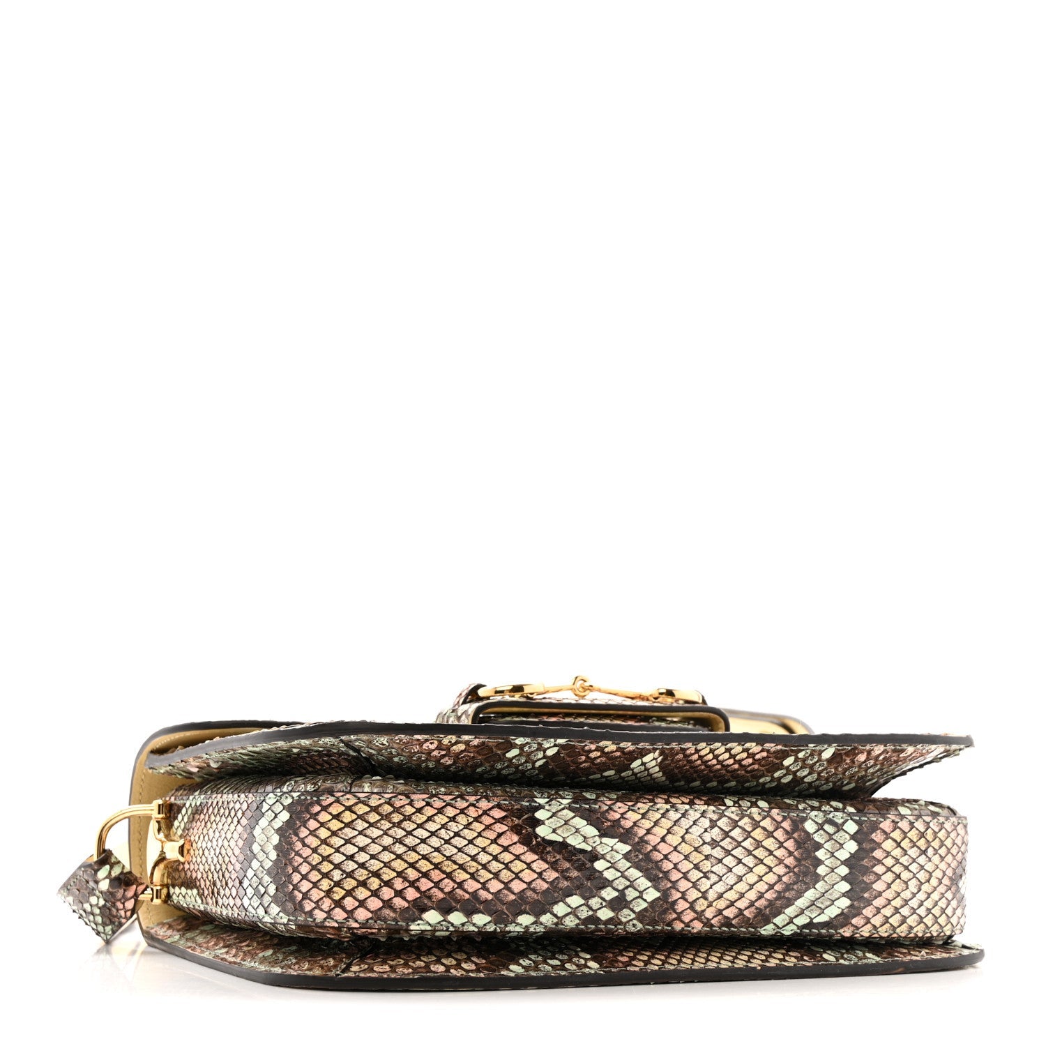 Snakeskin Horsebit 1955 Shoulder Bag Multicolor