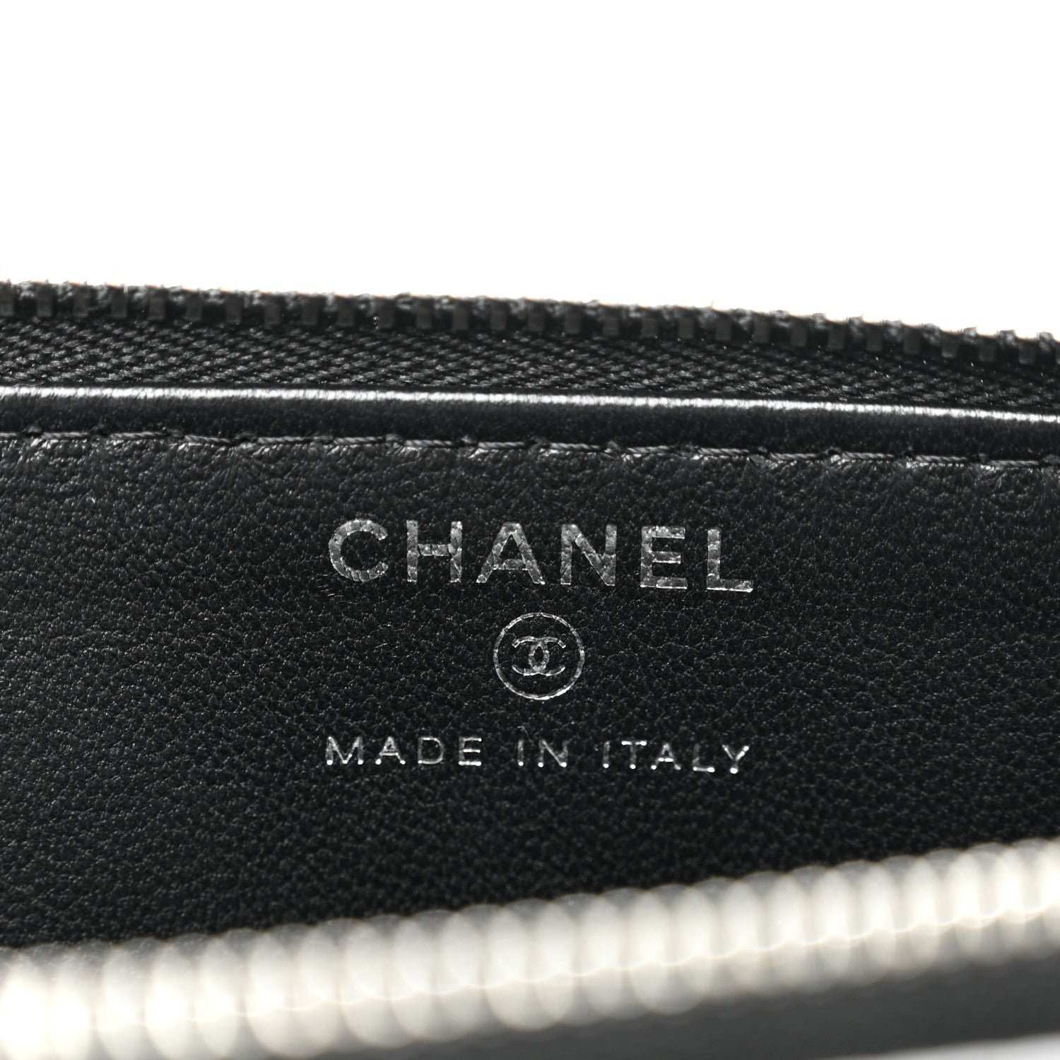 Metallic Lambskin Wave Clutch Black Silver