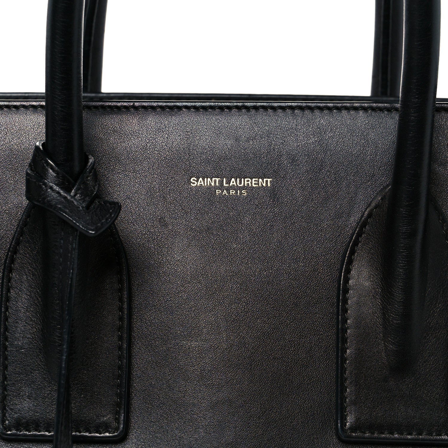 Smooth Calfskin Small Sac De Jour Black