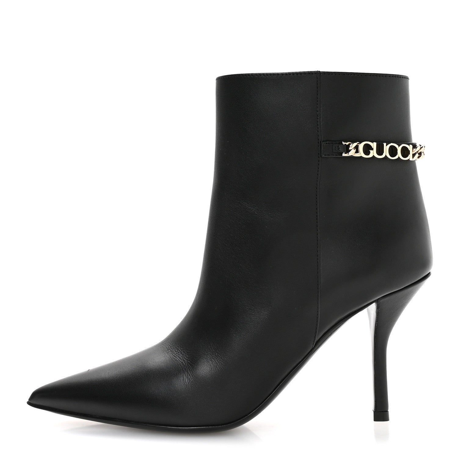 Calfskin Signoria Ankle Boots 36 Black