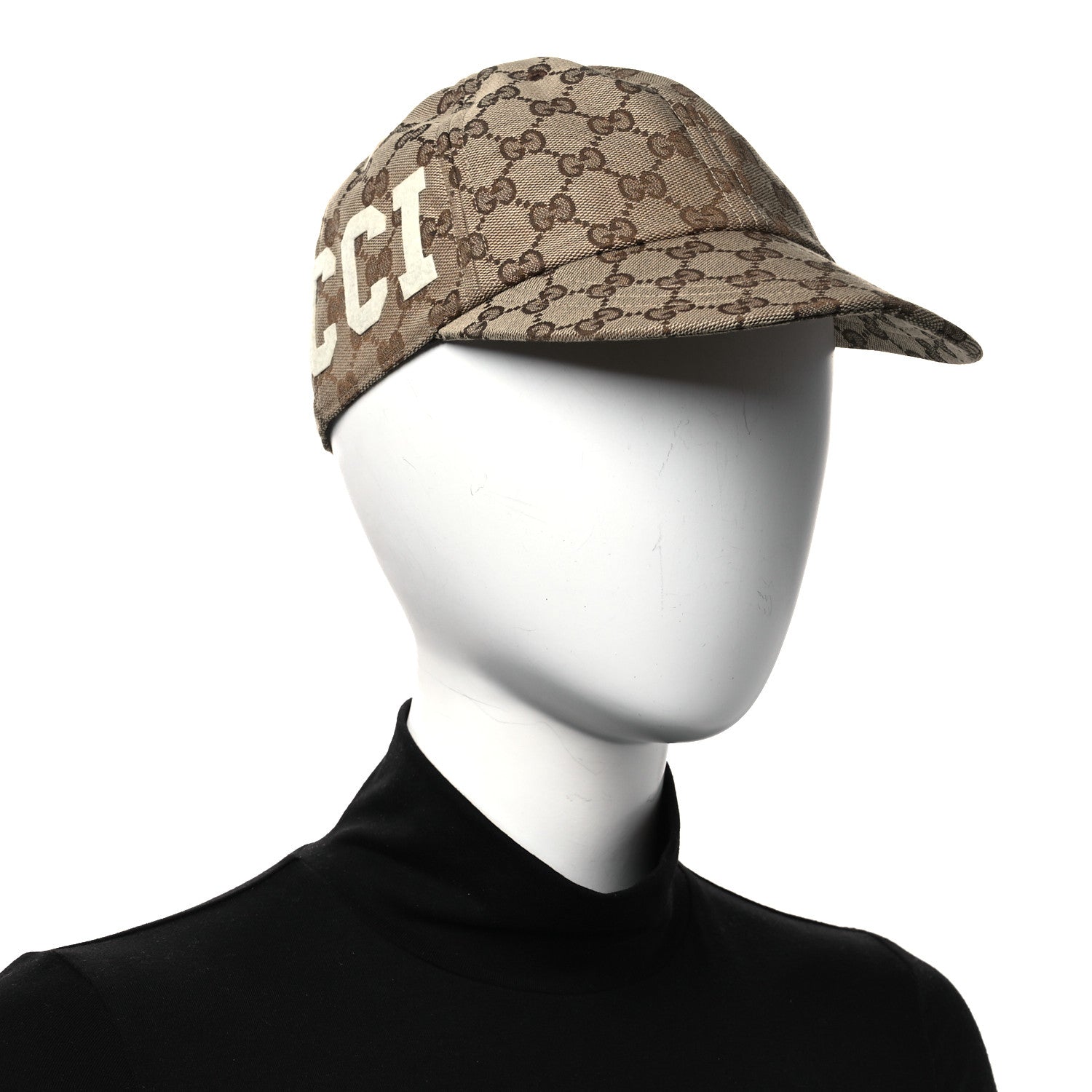 Monogram Patch Logo Soft Baseball Hat S Beige Cocoa