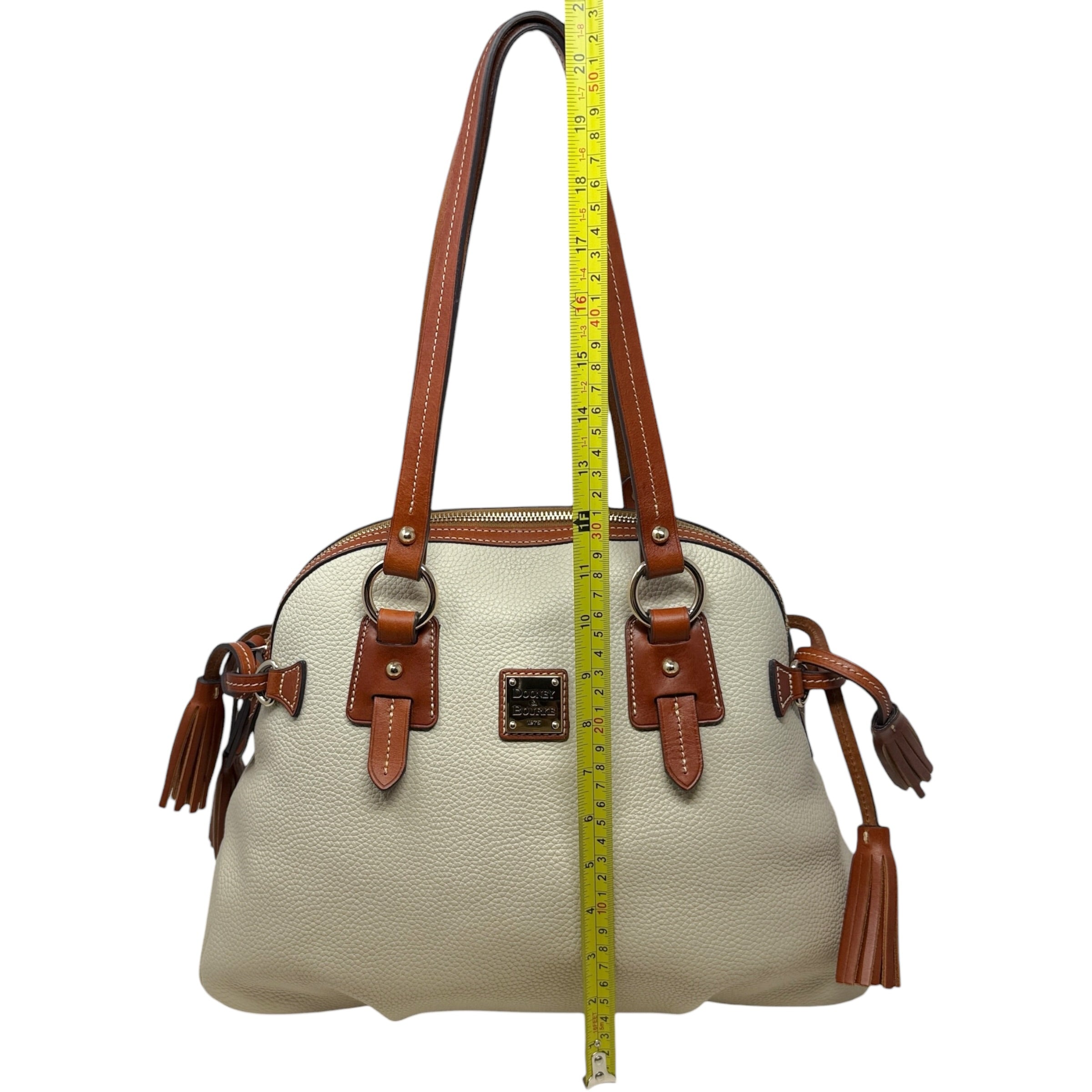 Wexford Pebbled Leather Domed Satchel Designer By Dooney And Bourke, Size: Medium