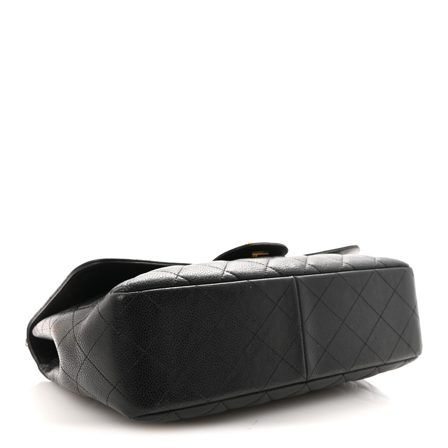 Caviar Quilted Jumbo Single Flap Black