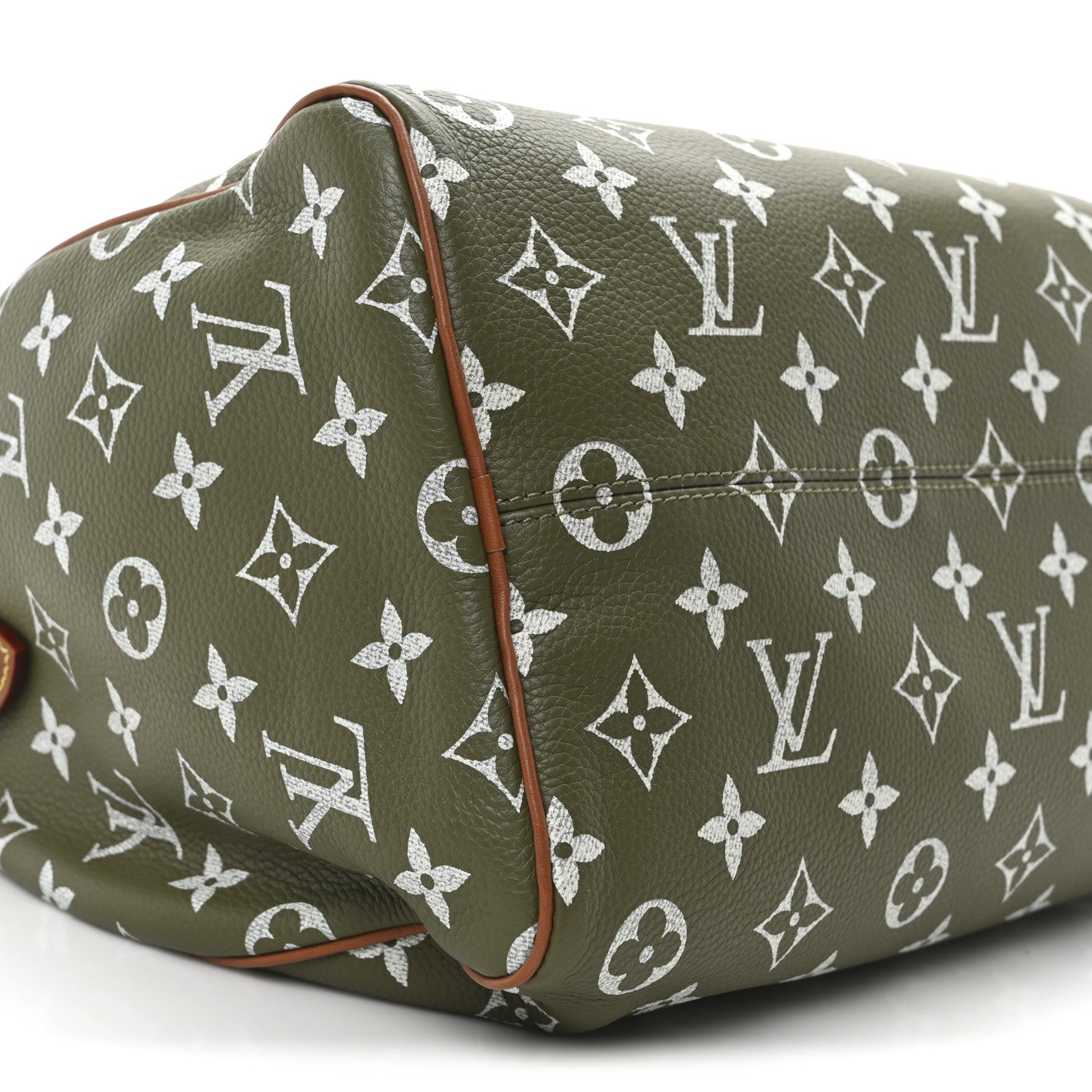 Calfskin Monogram Speedy P9 Bandouliere 30 Green Sancha