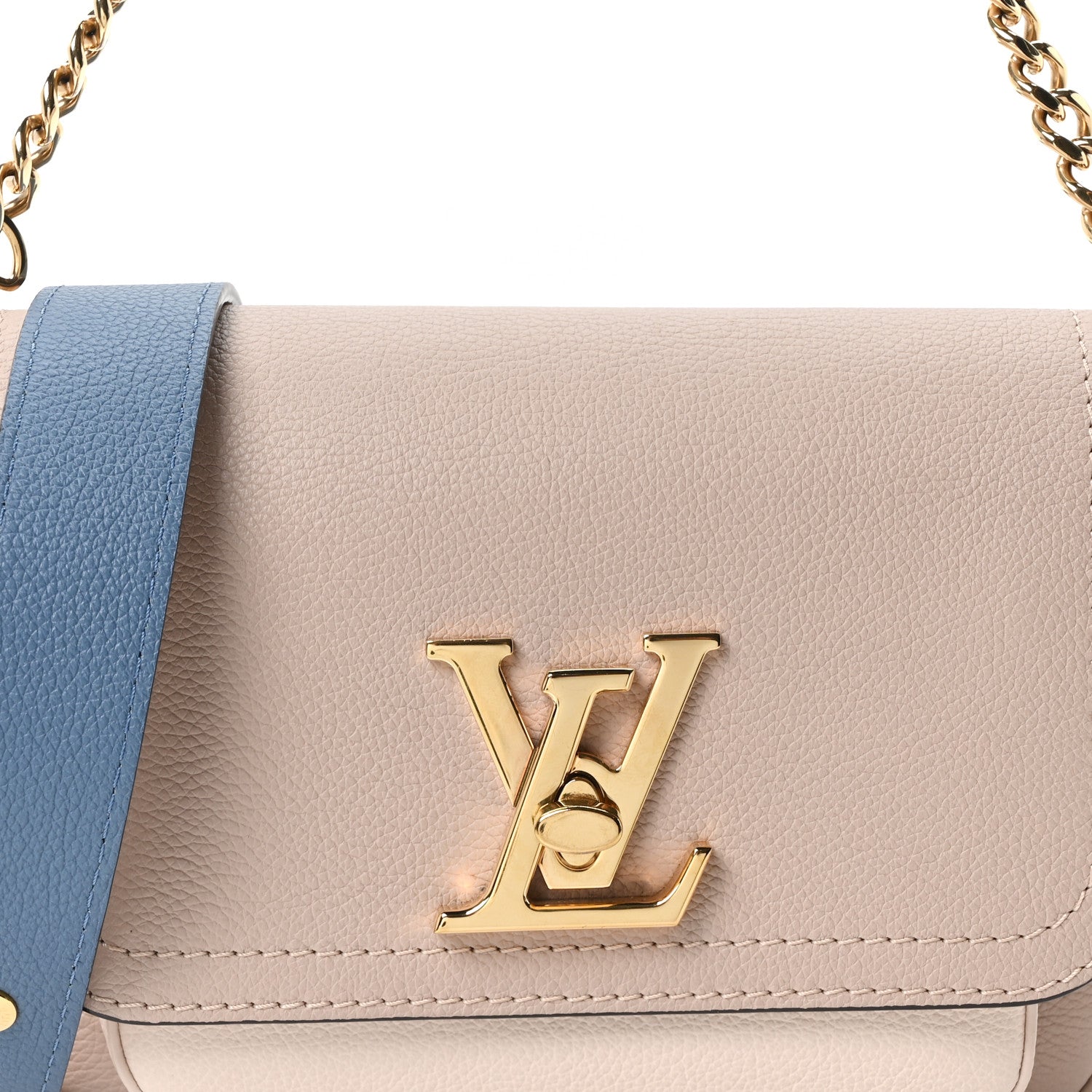 Grained Calfskin Lockme Tender Greige