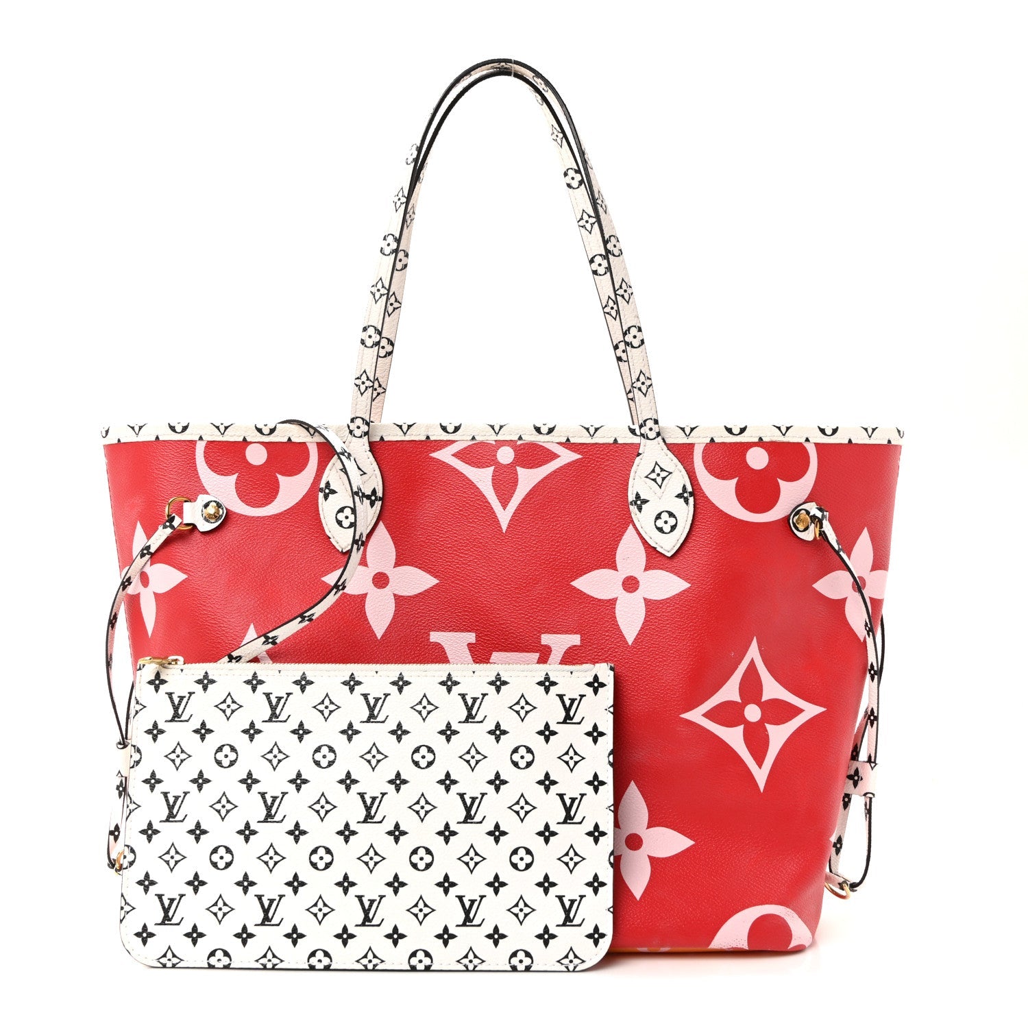 Monogram Giant Neverfull MM Rouge