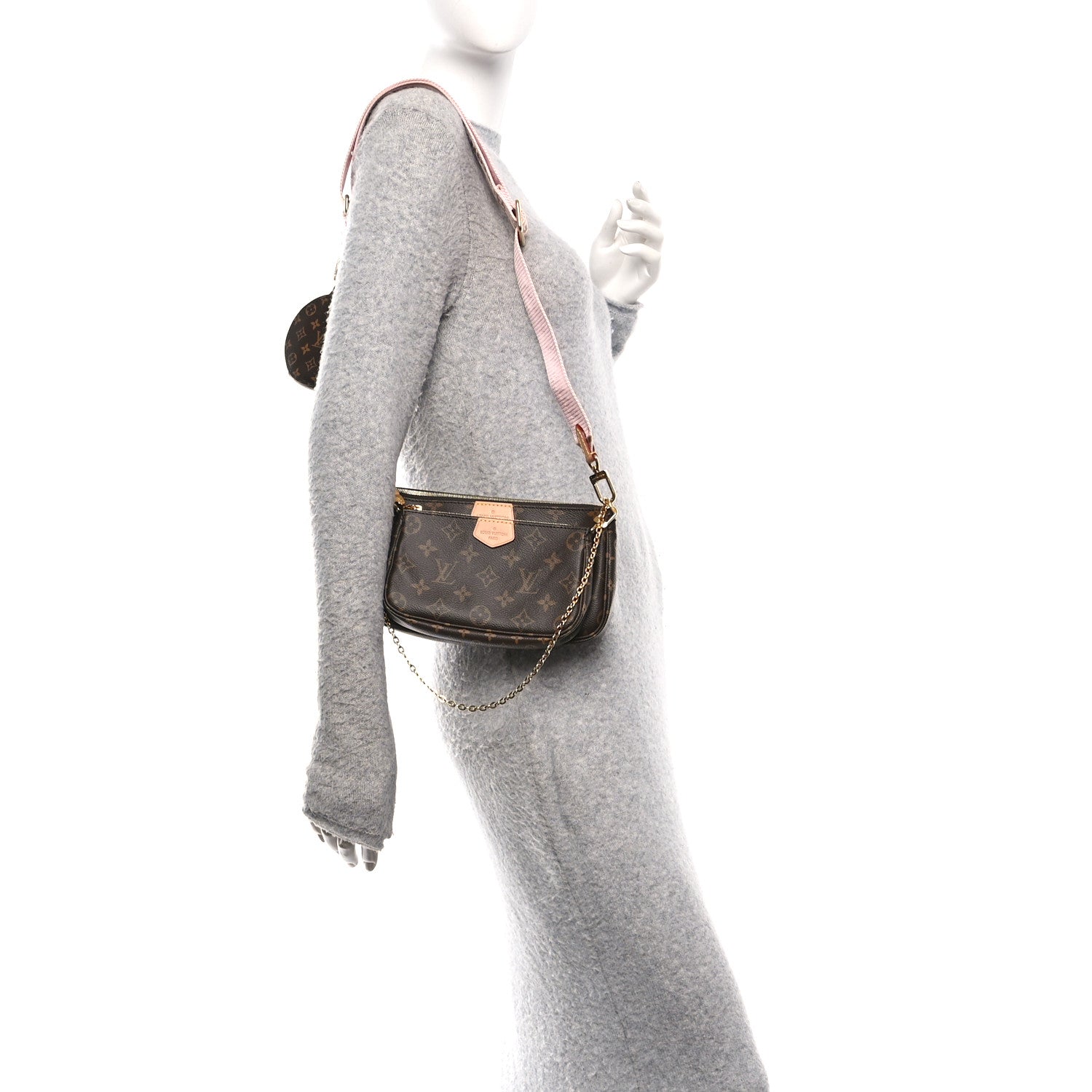 Monogram Multi Pochette Accessories Rose Clair