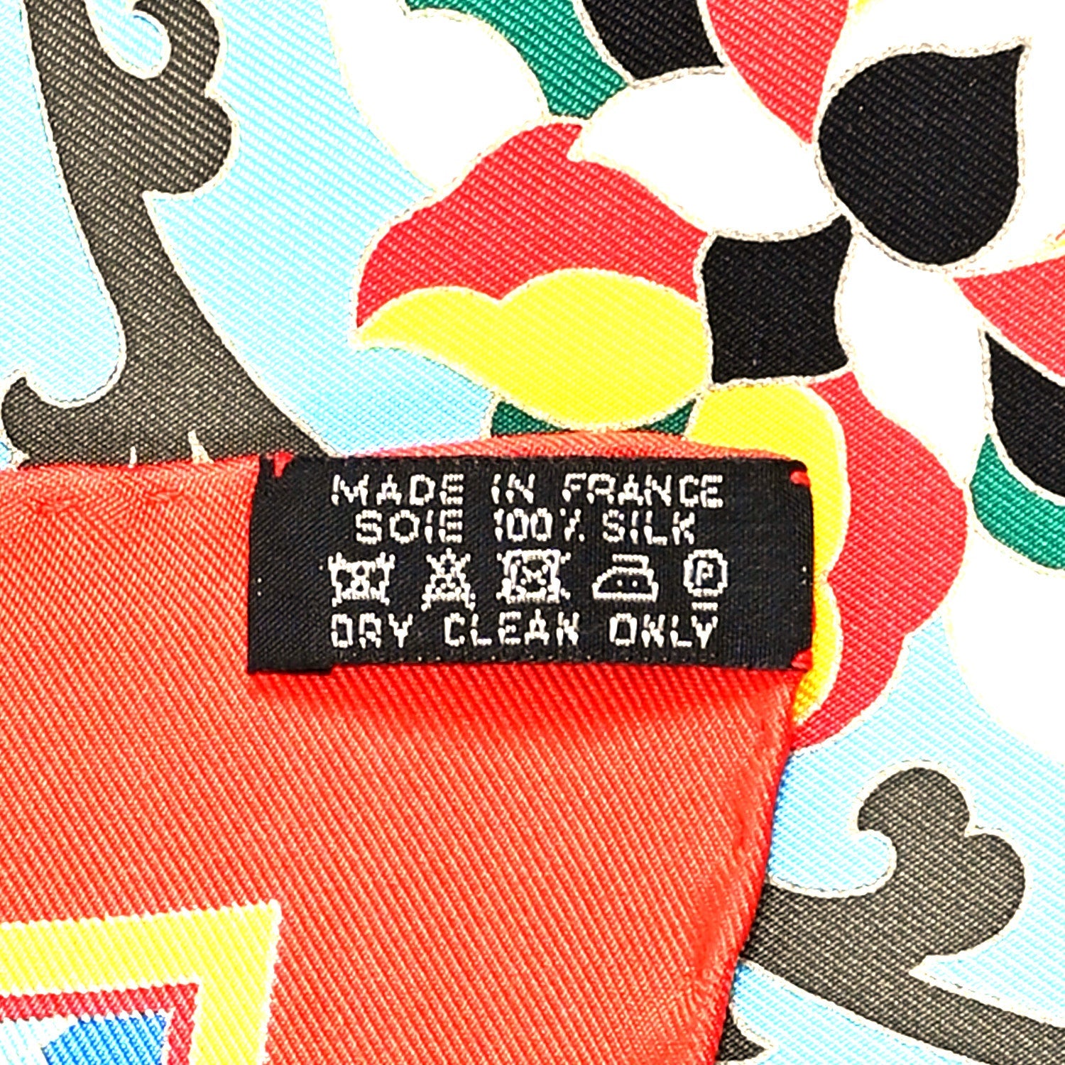 Silk Collections Imperiales Scarf 90 Rouge Bleu Jaune