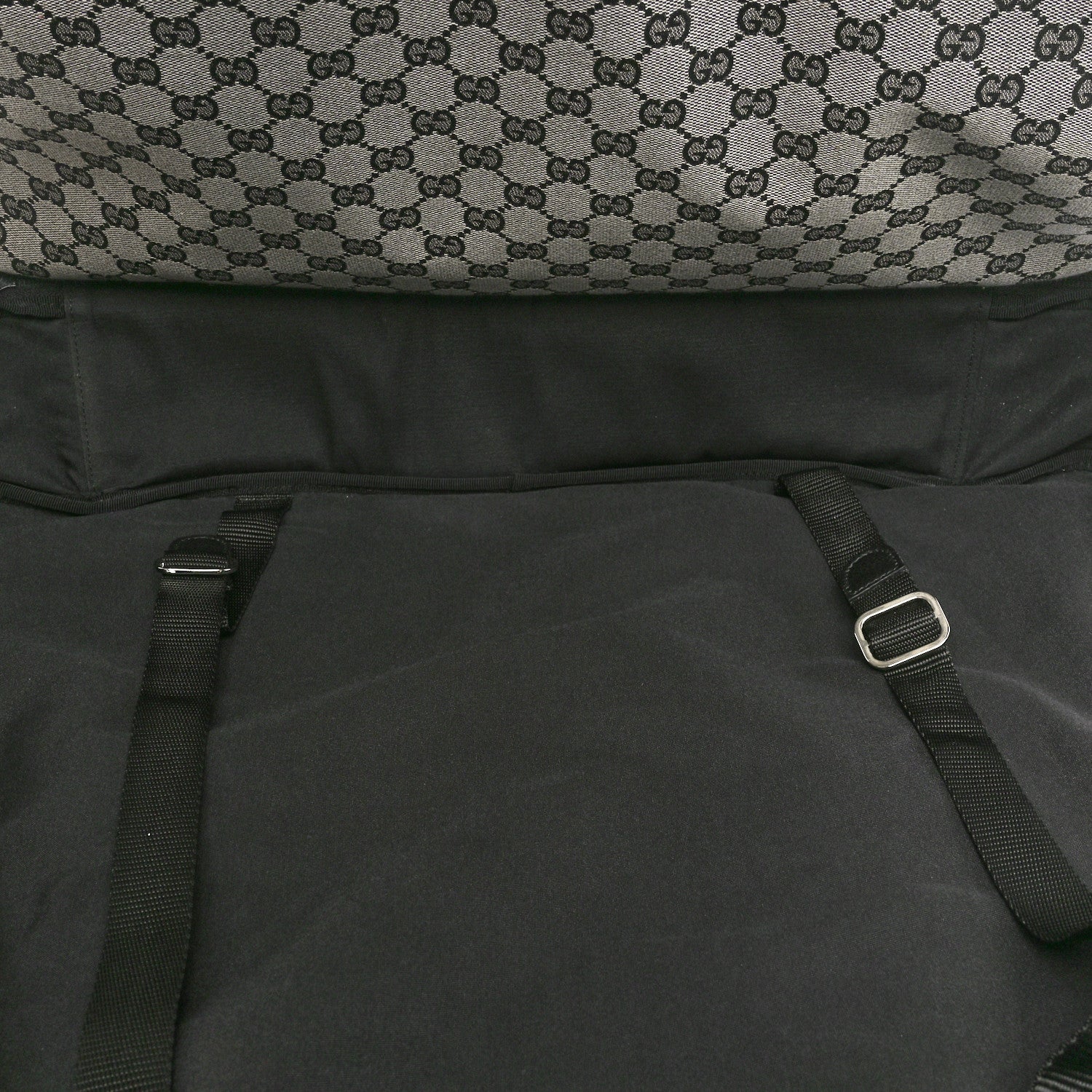 Monogram Textured Dollar Calfskin Suitcase Luggage Beige Black