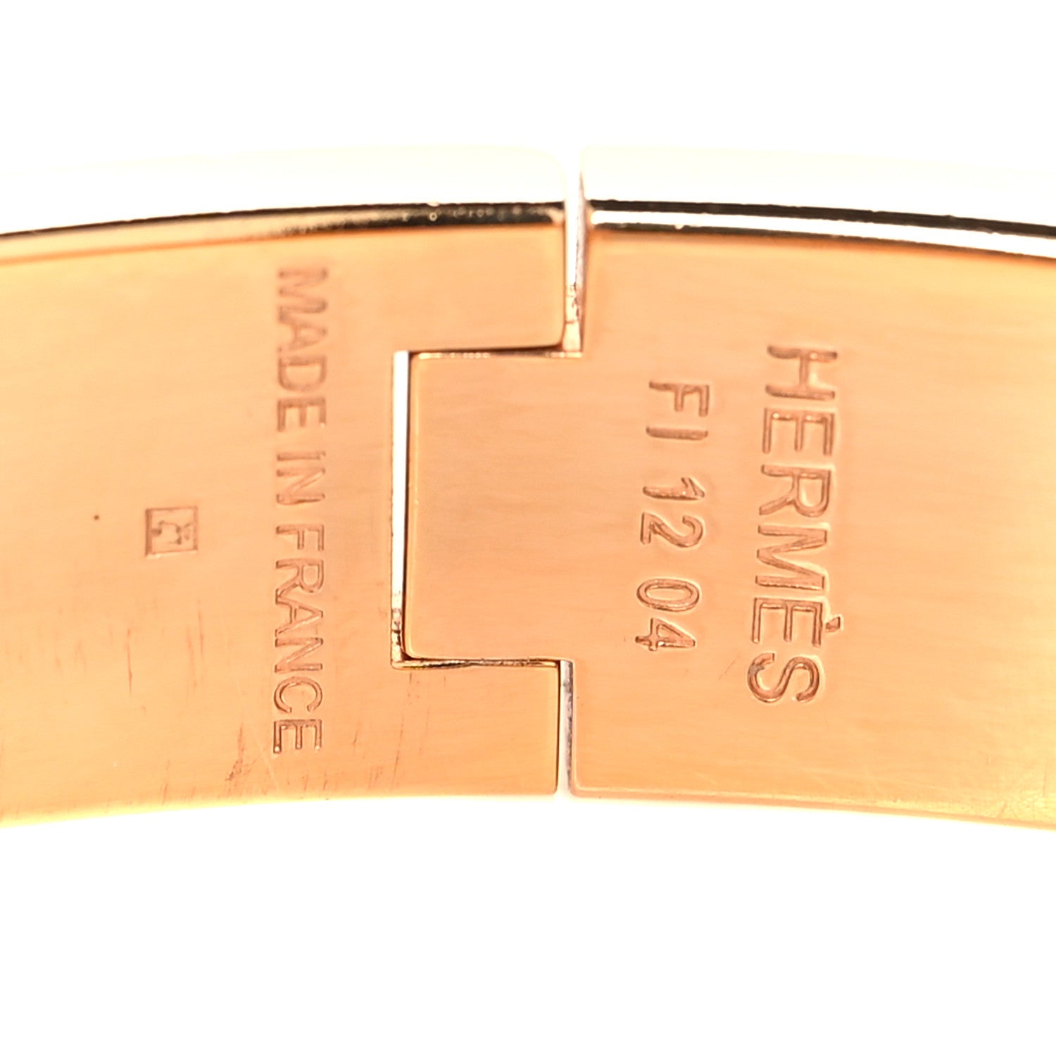 Enamel Printed Narrow Candy Libris Clic Clac H Bracelet PM Aube