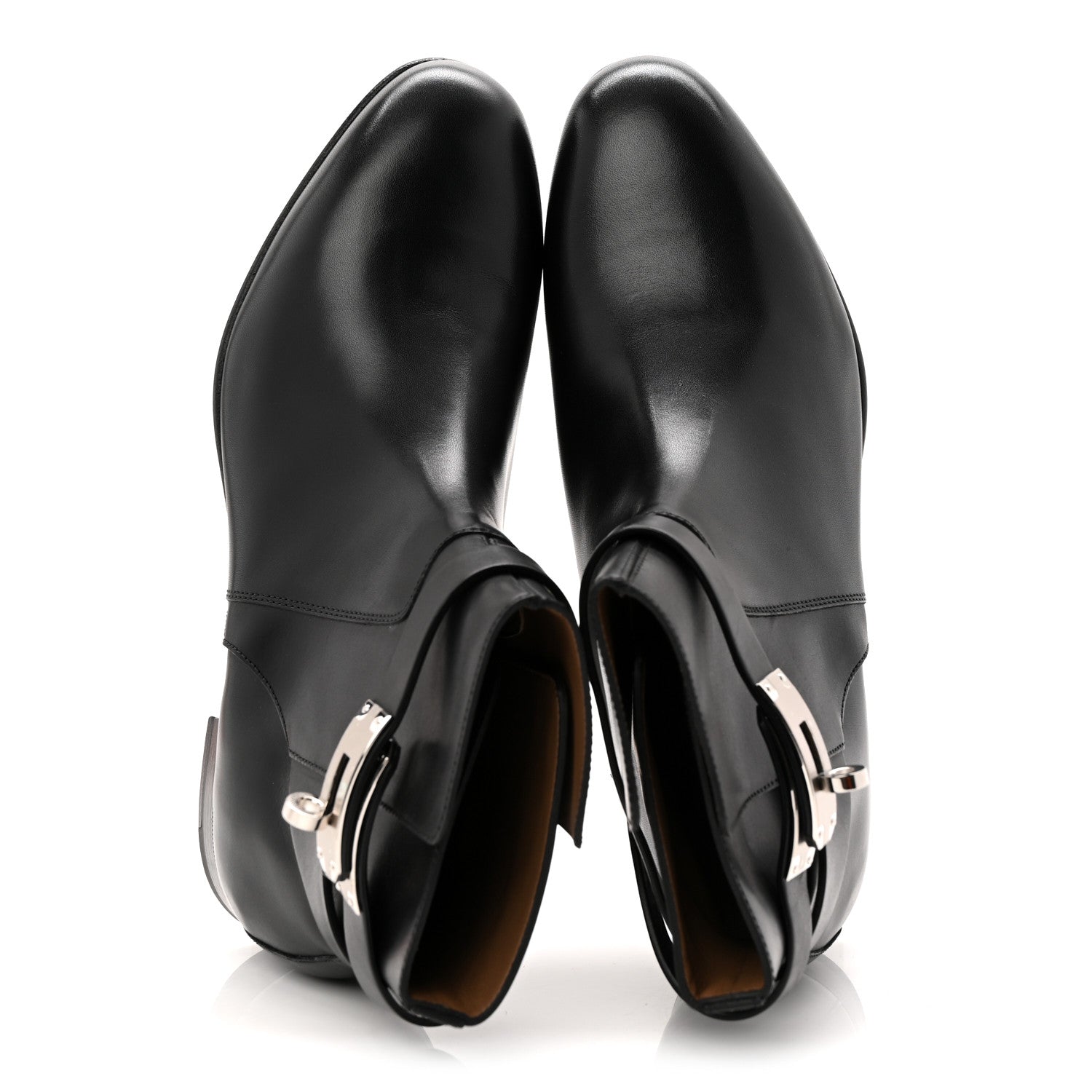 Calfskin Neo Low Boots 38.5 Black