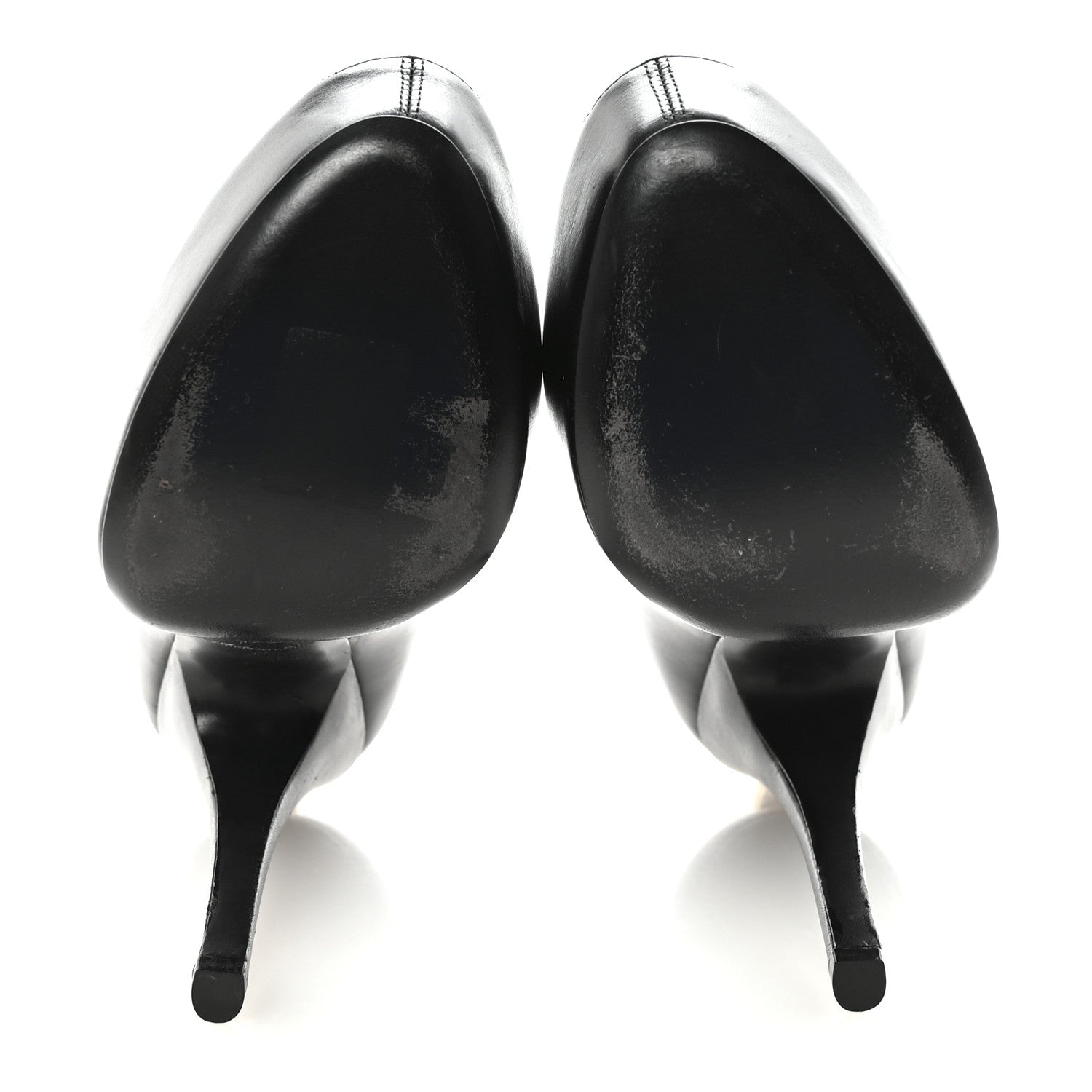 Smooth Calfskin Oh Really Peep Toe Pumps 37.5 Black