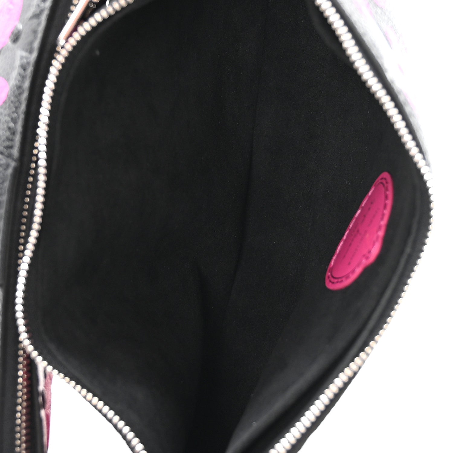 LV X YK Empreinte Multi Pochette Accessories Black Fuchsia