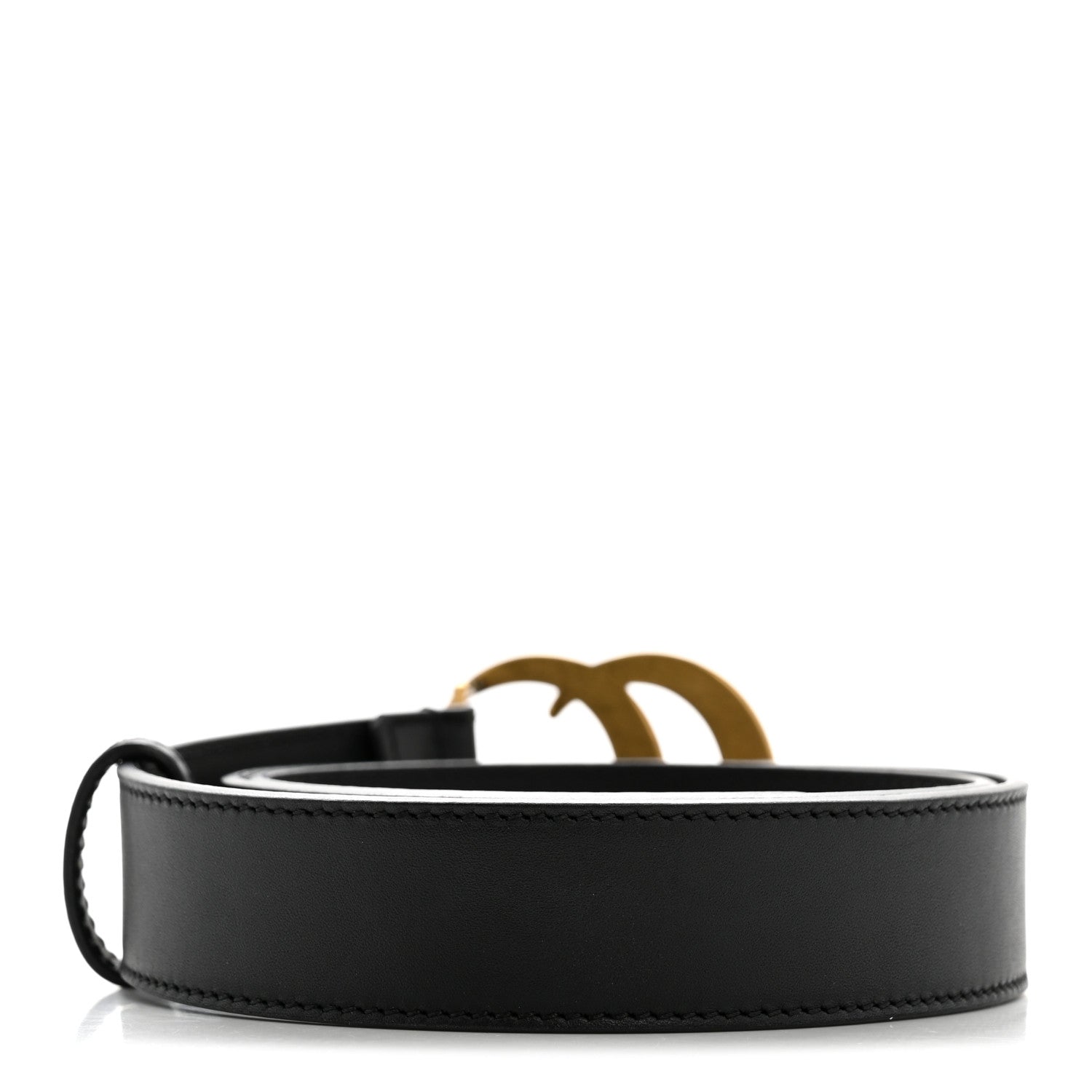 Calfskin Double G 30mm Belt 80 32 Black
