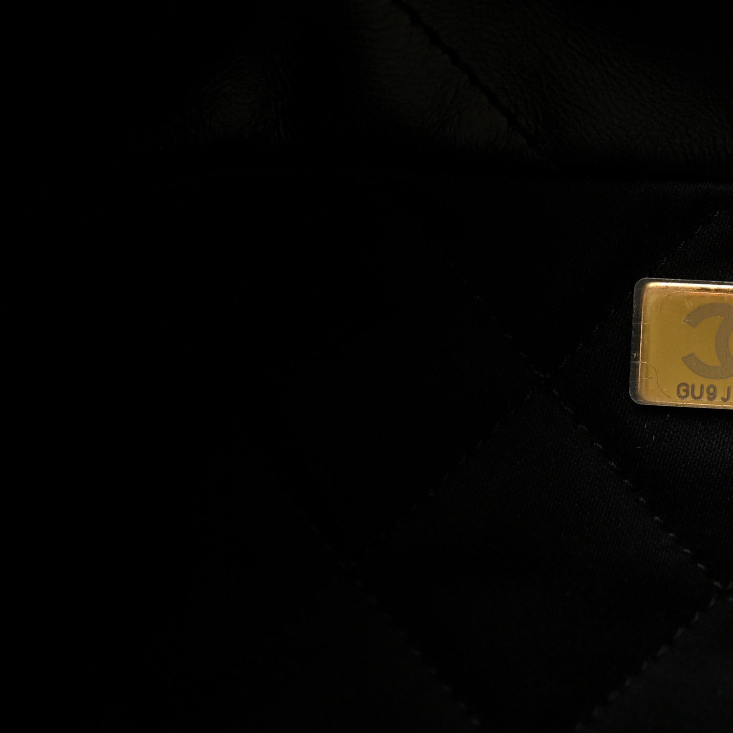 Shiny Calfskin Quilted Small Chanel 22 Black