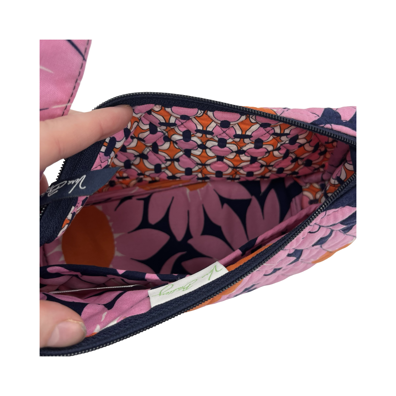 Handbag By Vera Bradley In Blue & Pink, Size:Small