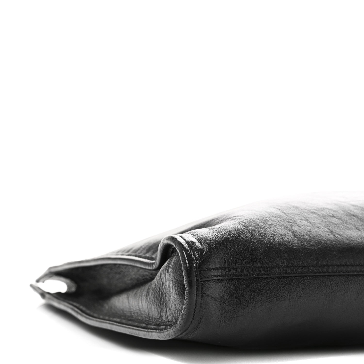 Calfskin Large Rajah Chain Tote Black