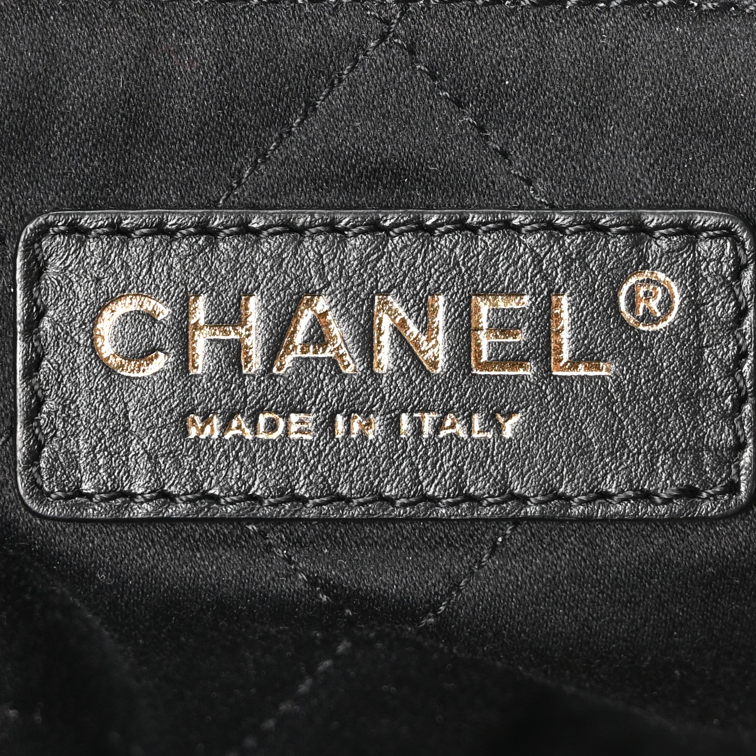 Shiny Calfskin Quilted Small Chanel 22 Black