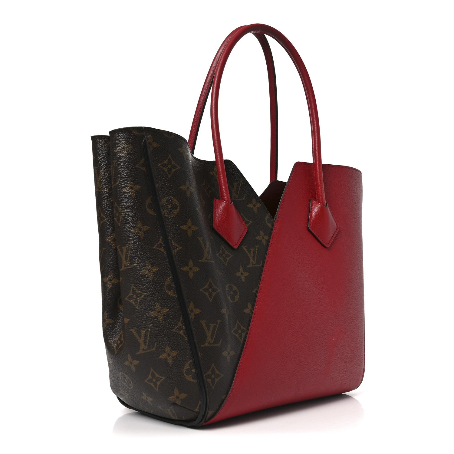 Calfskin Monogram Kimono Tote Cherry