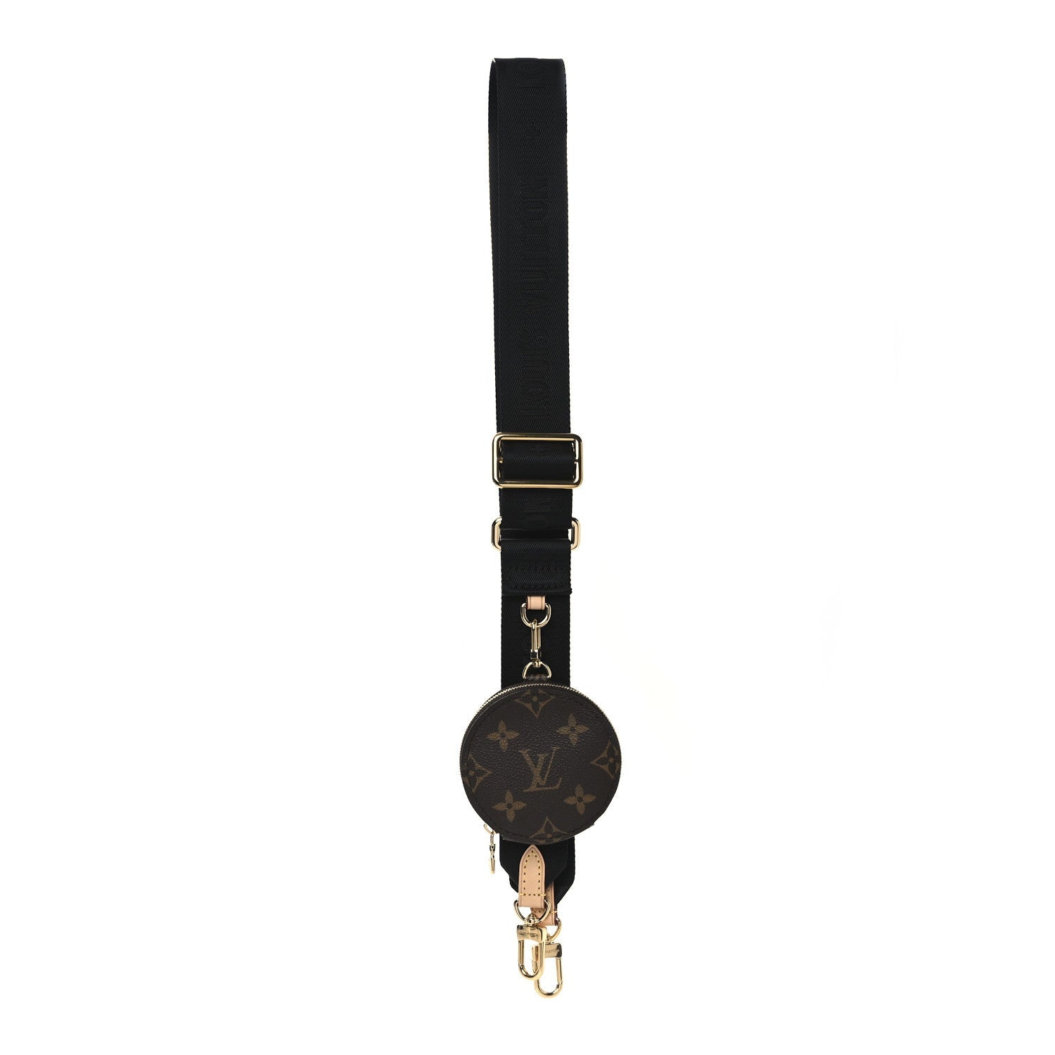Monogram Multi Pochette Accessories Bandouliere Shoulder Strap Black