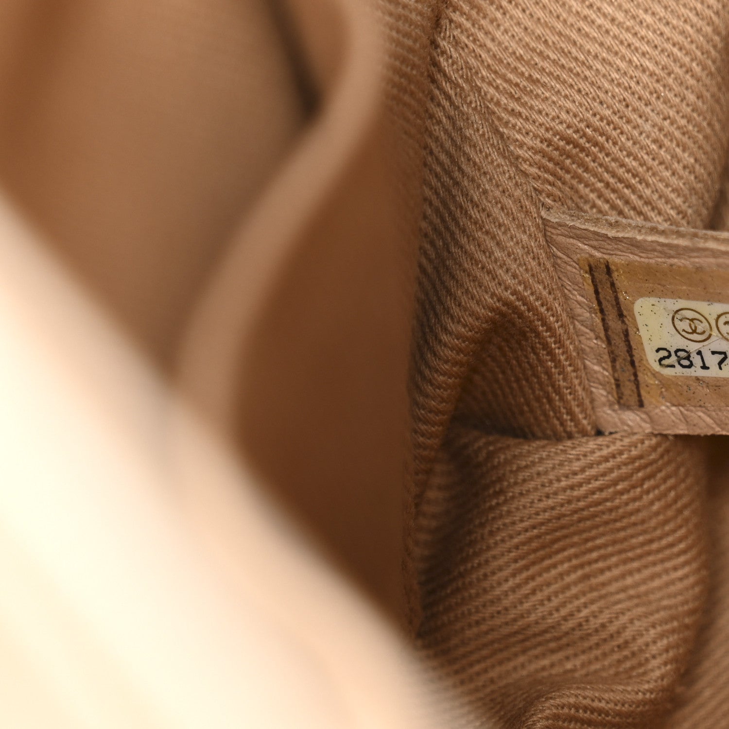 Caviar Quilted Small Coco Handle Flap Beige