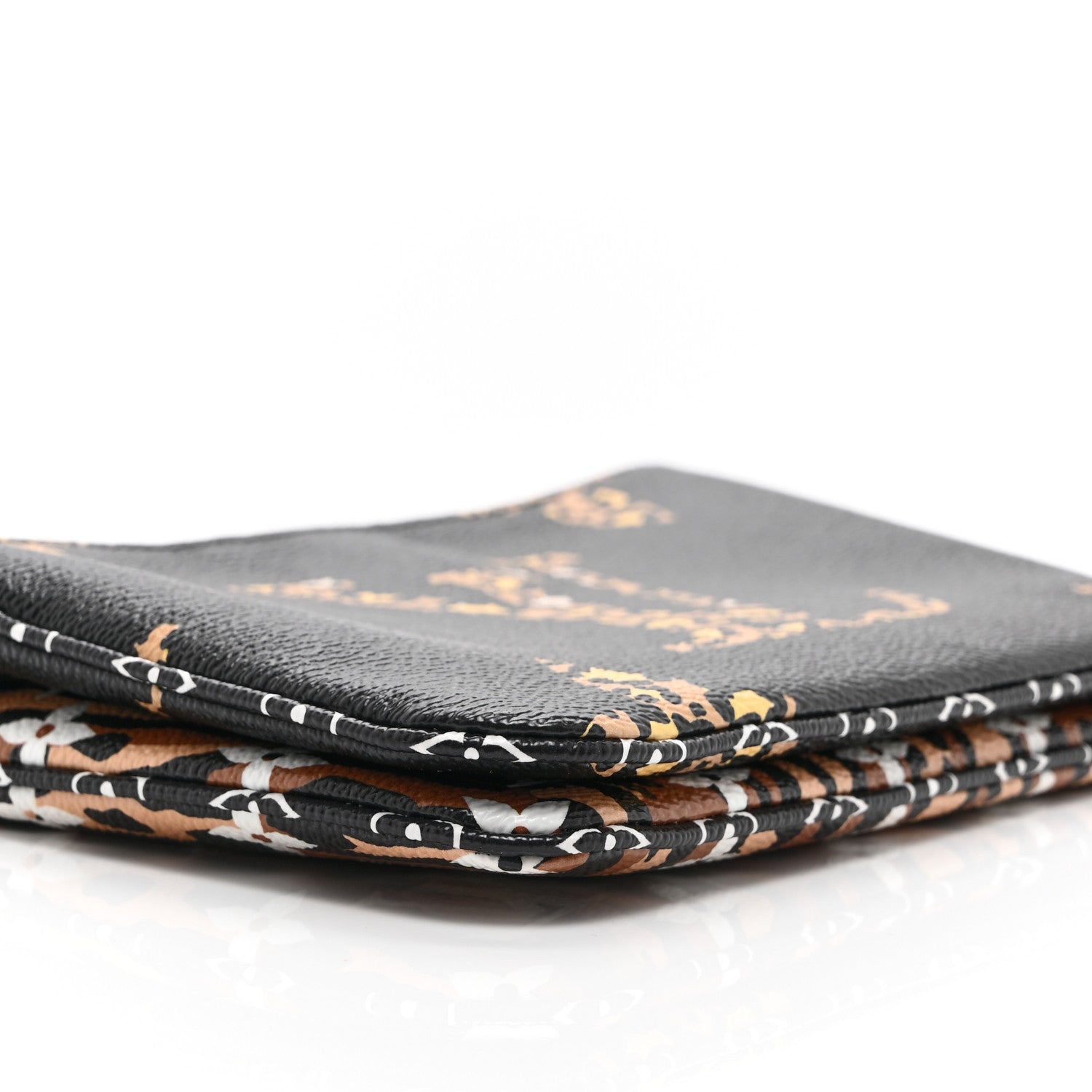 Monogram Giant Jungle Pochette Double Zip Black