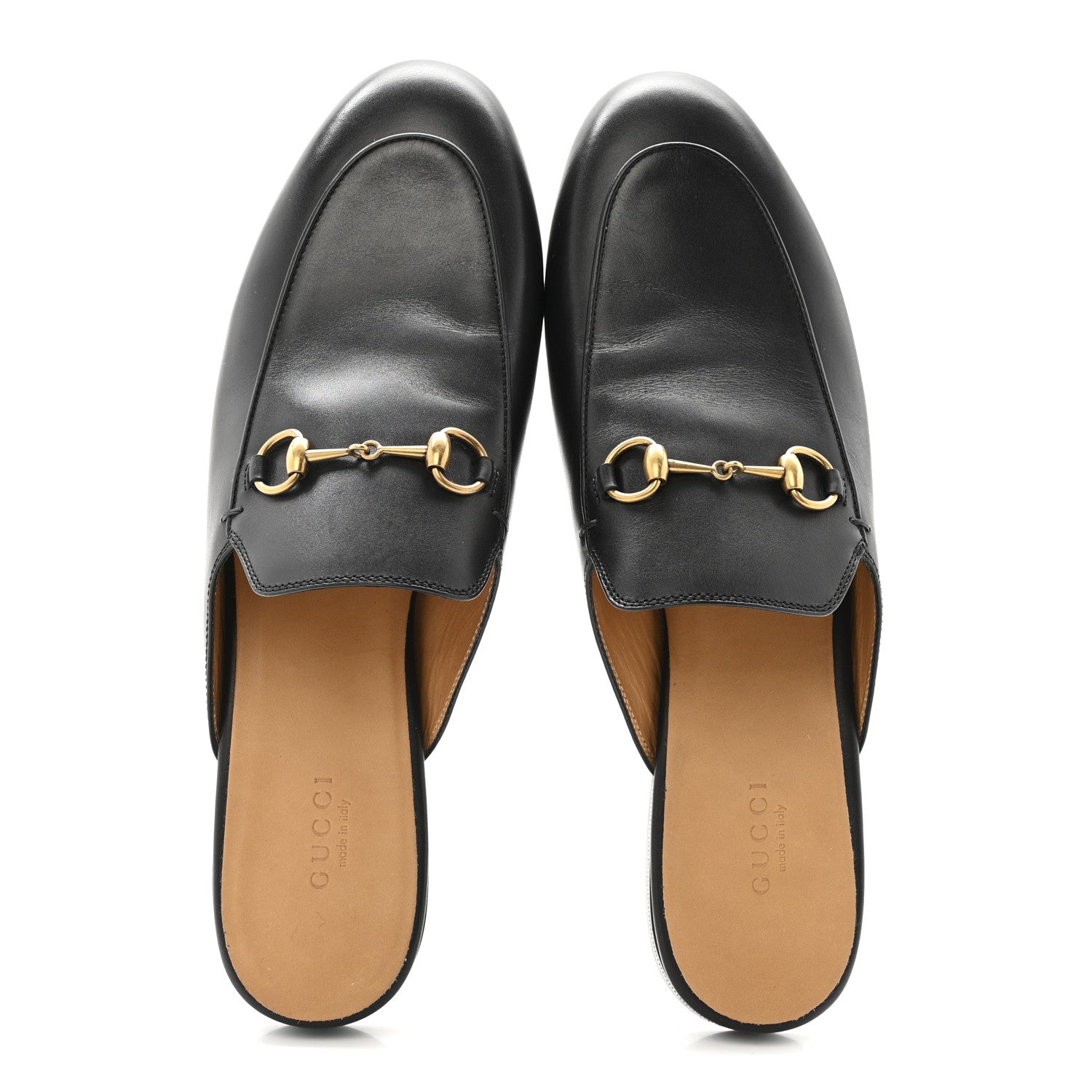 Calfskin Womens Princetown Slippers 40 Black