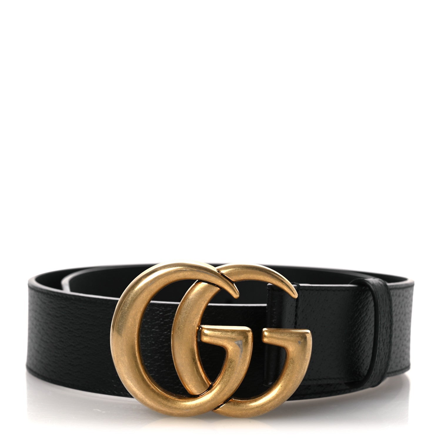 Textured Calfskin Double G 40mm Belt 80 32 Black
