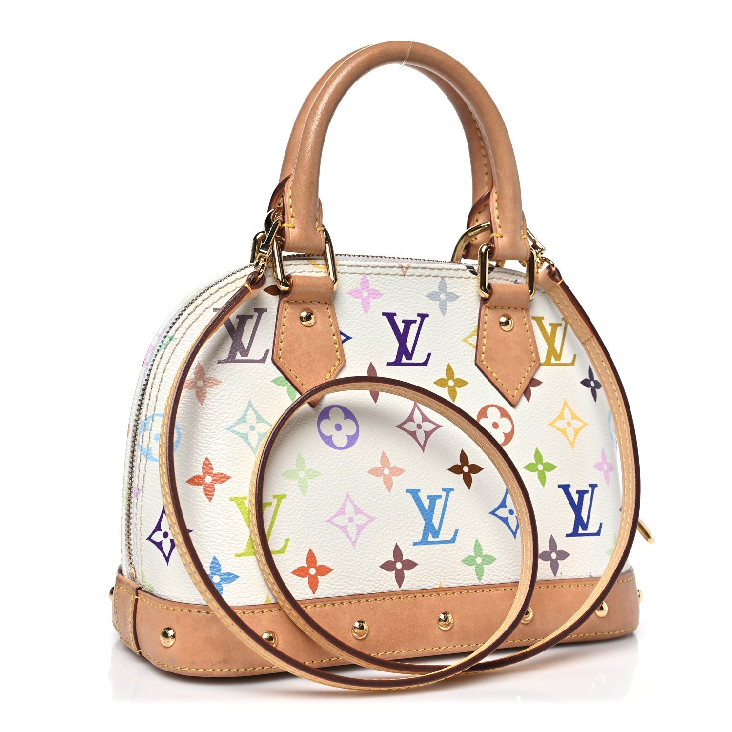LV x TM Monogram Multicolor Alma BB White
