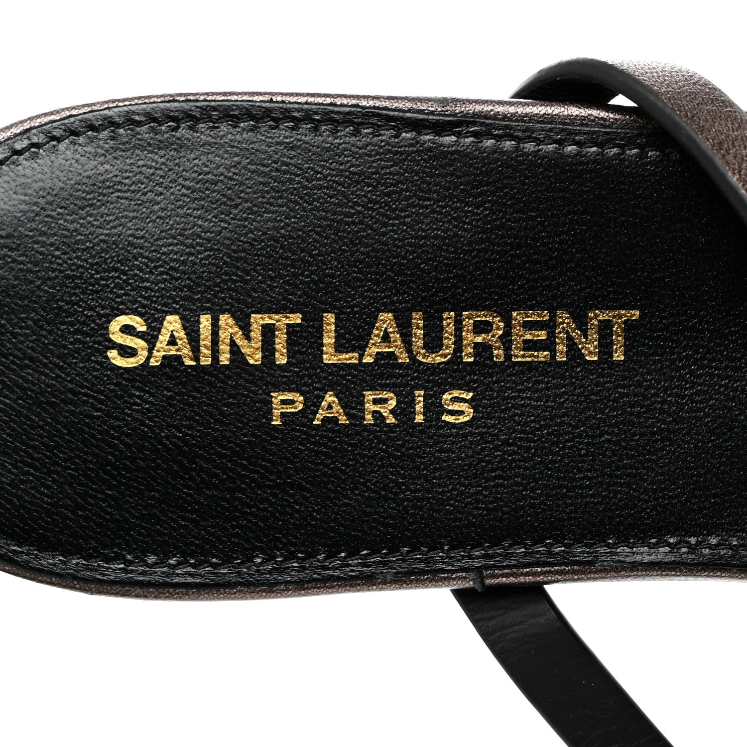 Calfskin Cassandra Monogram Sandals 38.5 Bronze