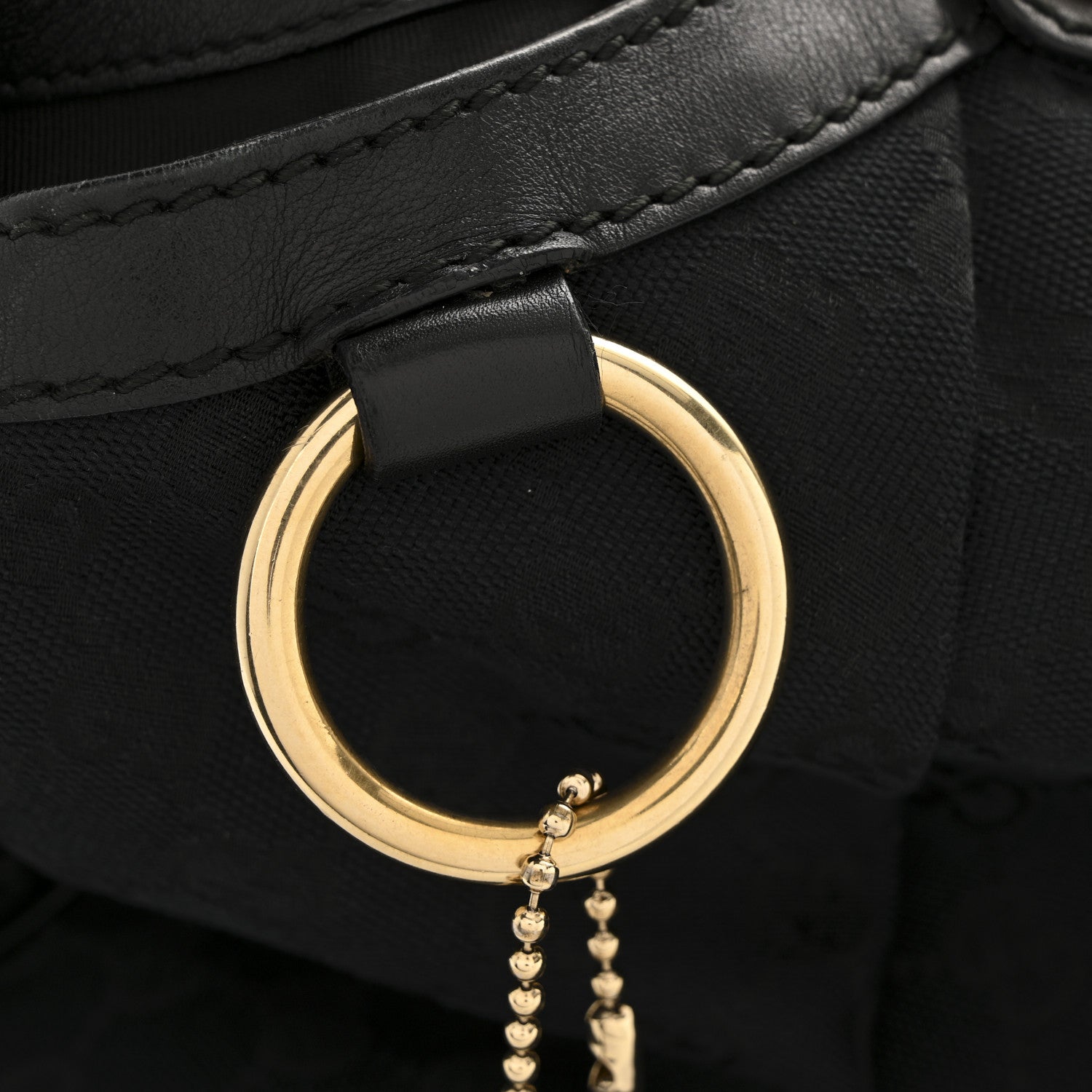 Monogram Large Sukey Black