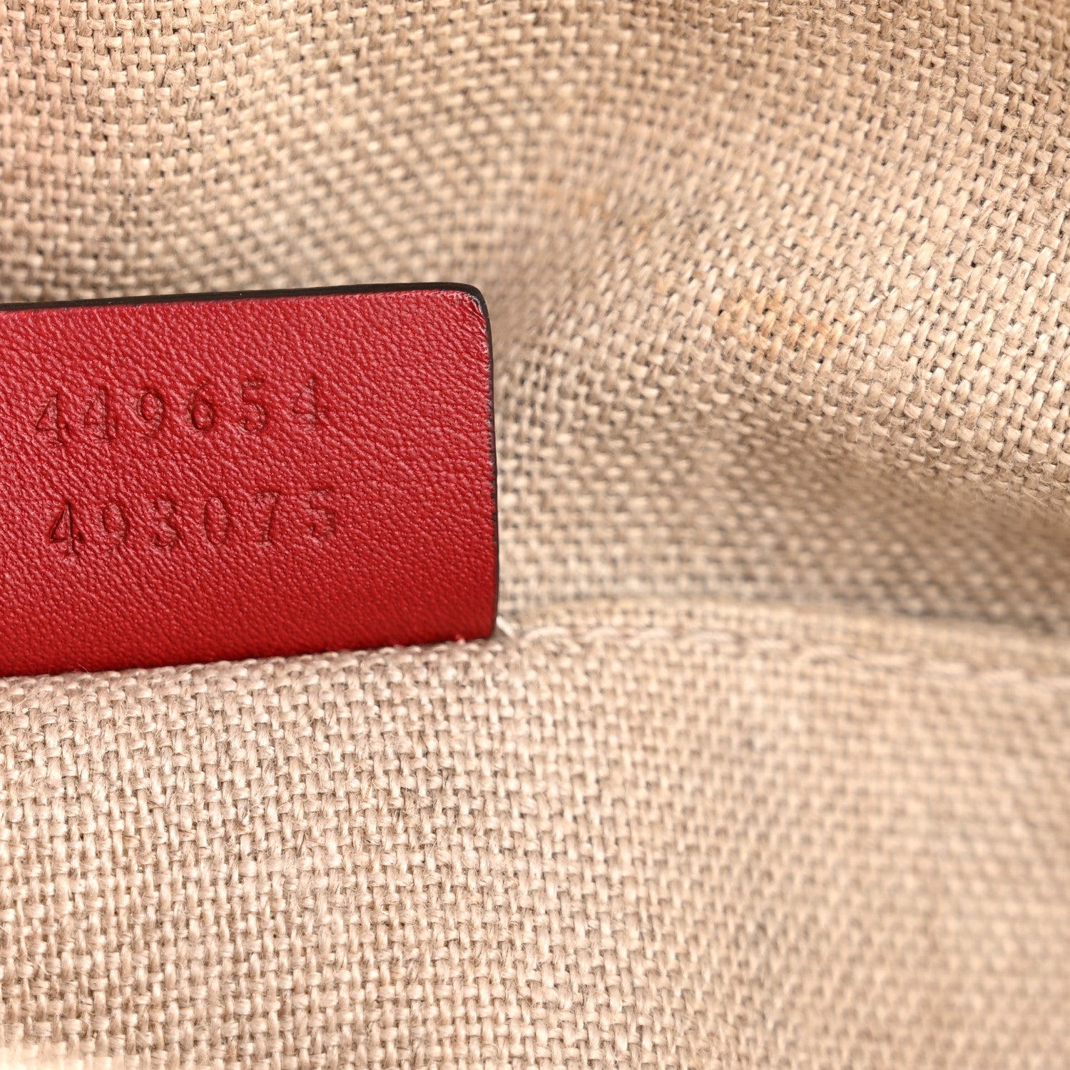 Soft Microguccissima Mini Dome Bag Red
