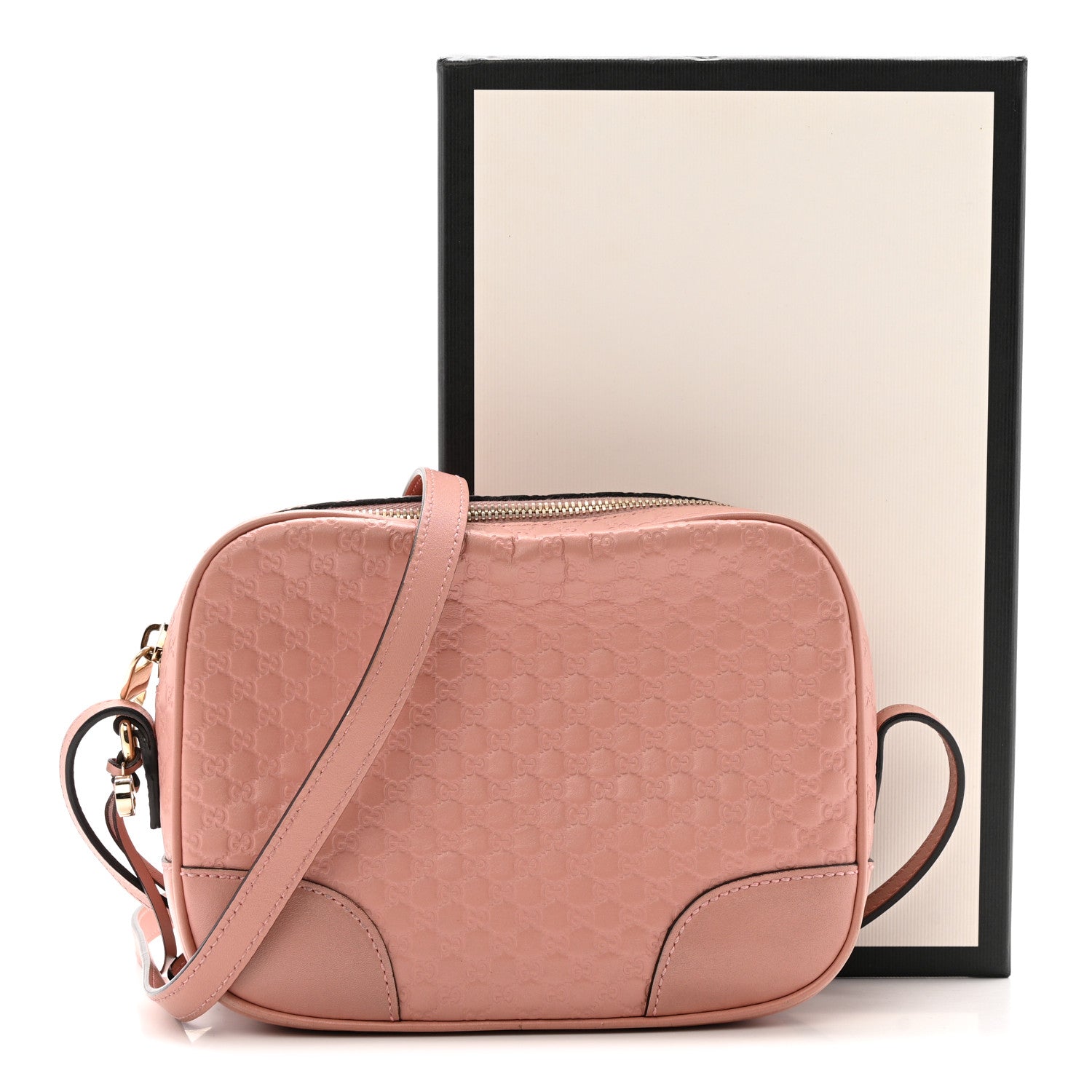 Soft Microguccissima Mini Bree Messenger Bag Soft Pink