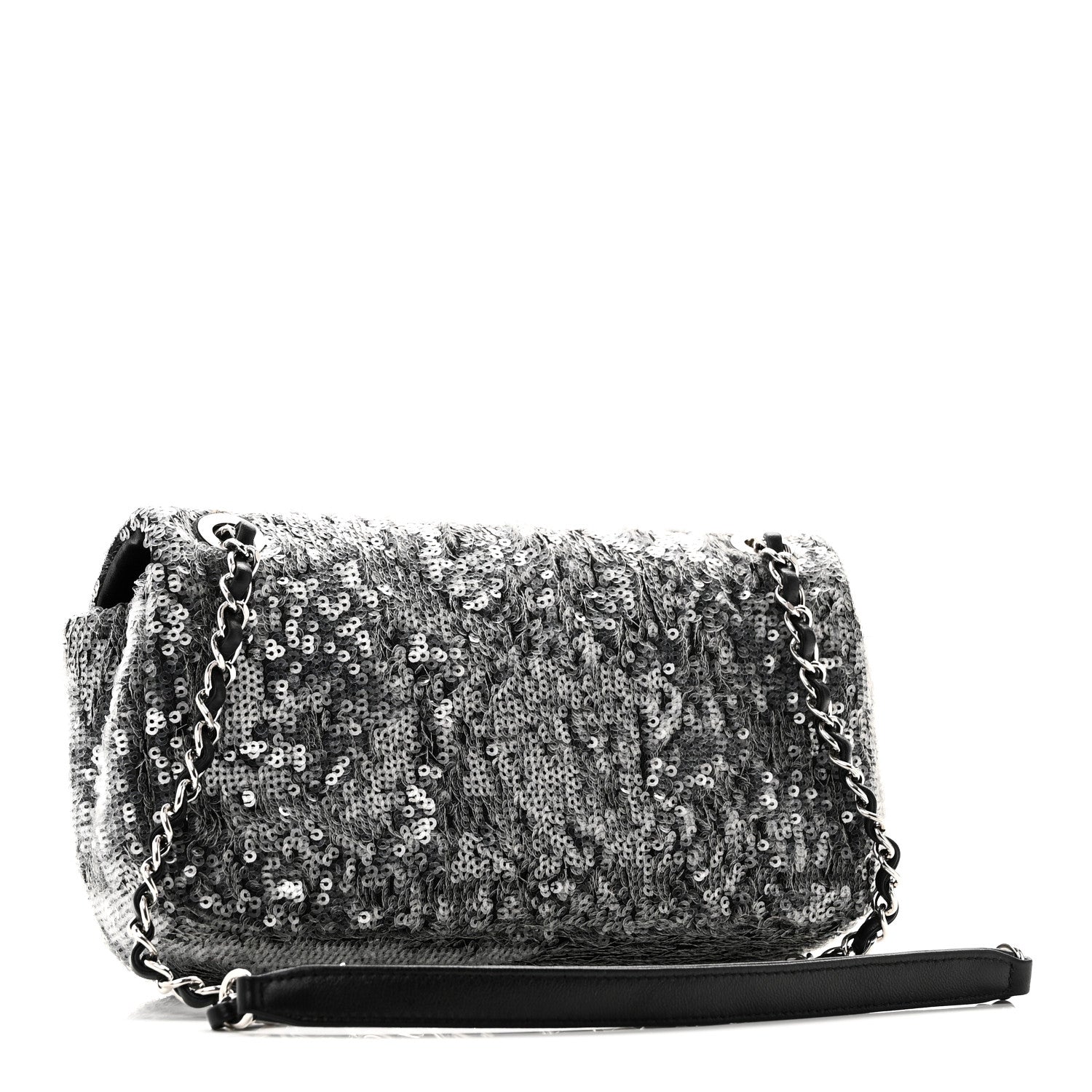 Sequin Mini Waterfall Flap Grey