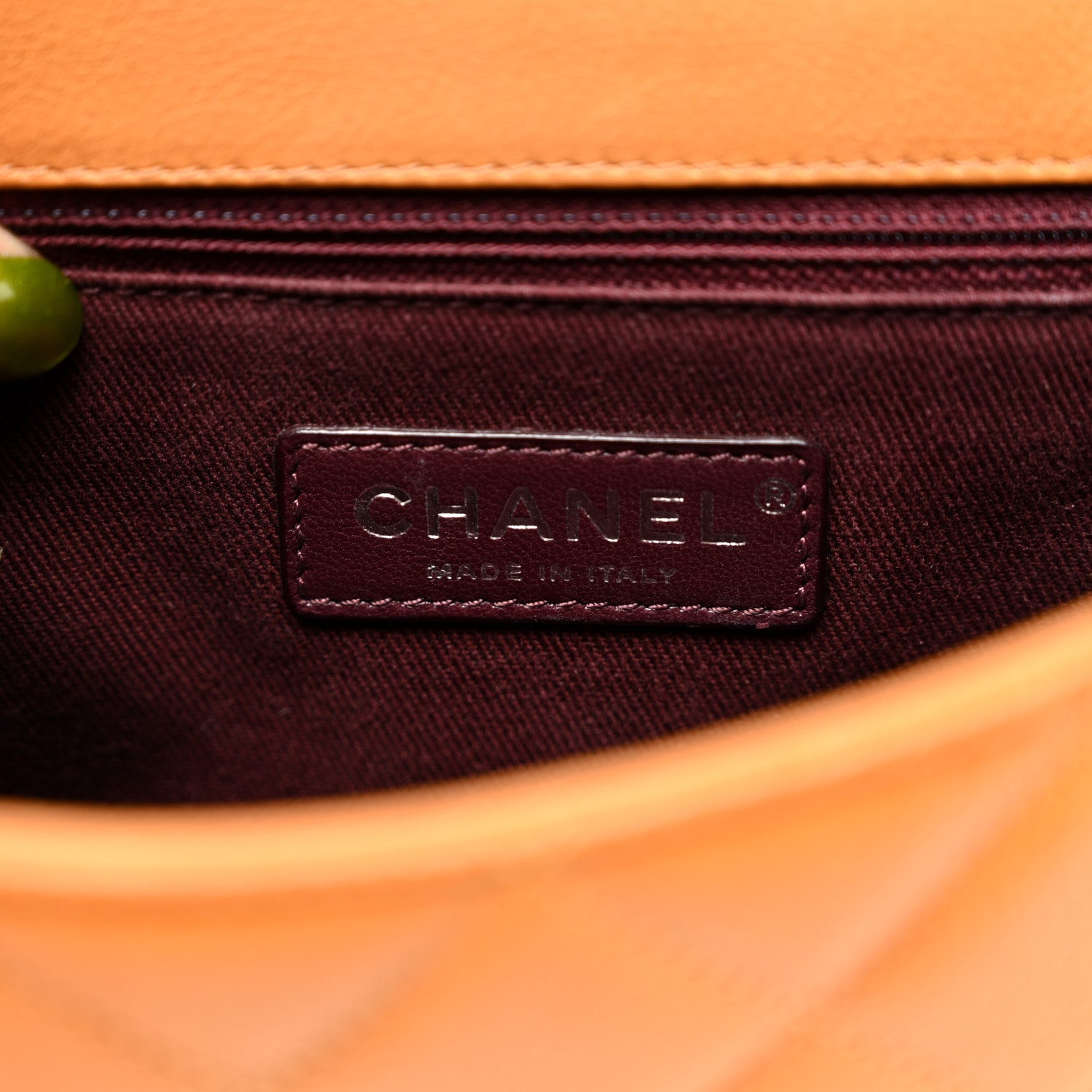 Nubuck Caviar Quilted Small Daily Carry Messenger Yellow
