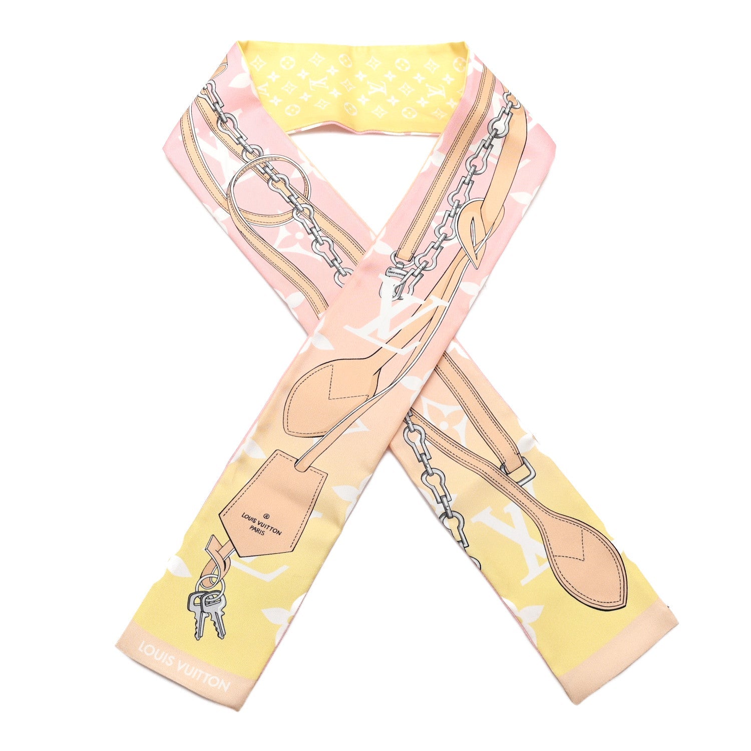 Silk Monogram Gradient Confidential Bandeau Rose