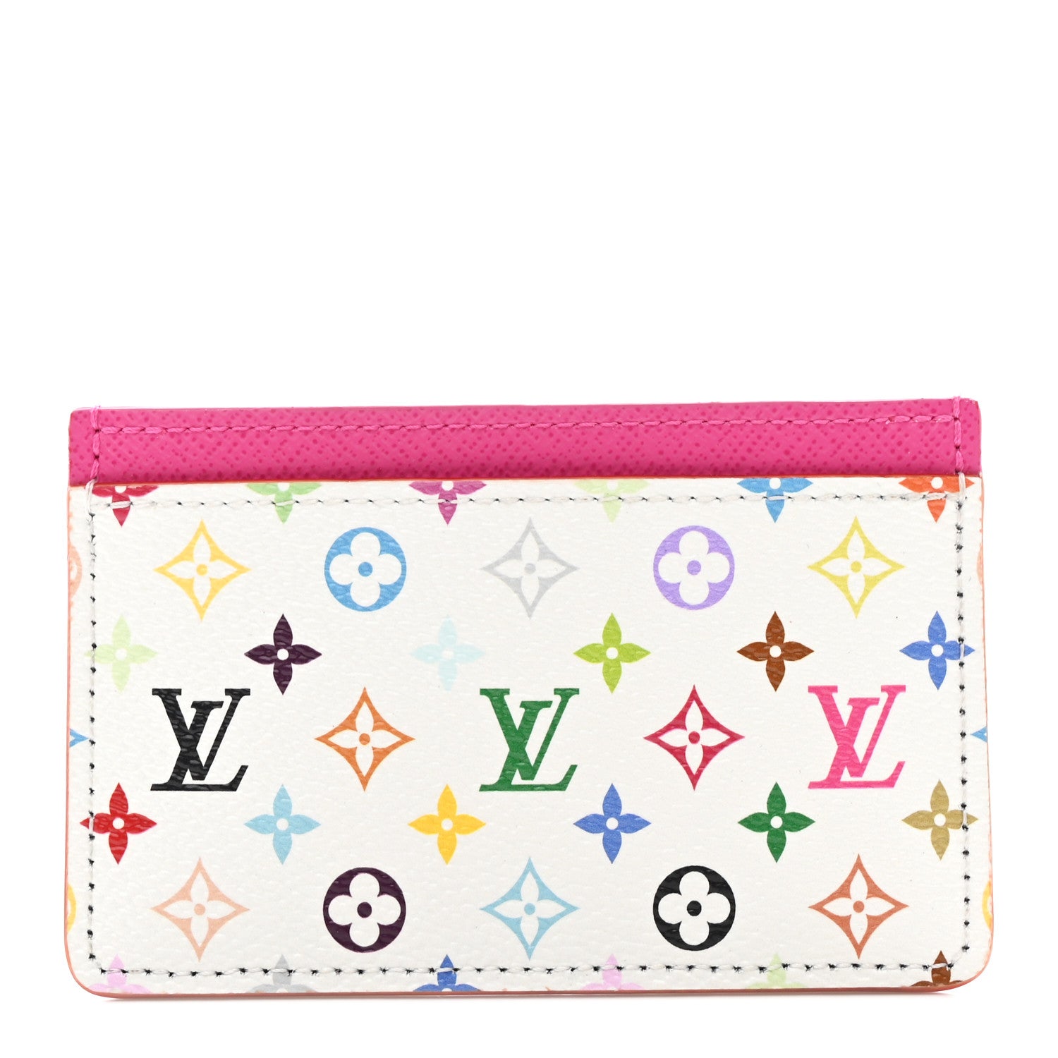 LV X TM Monogram Multicolor Card Holder Kawaii Pink