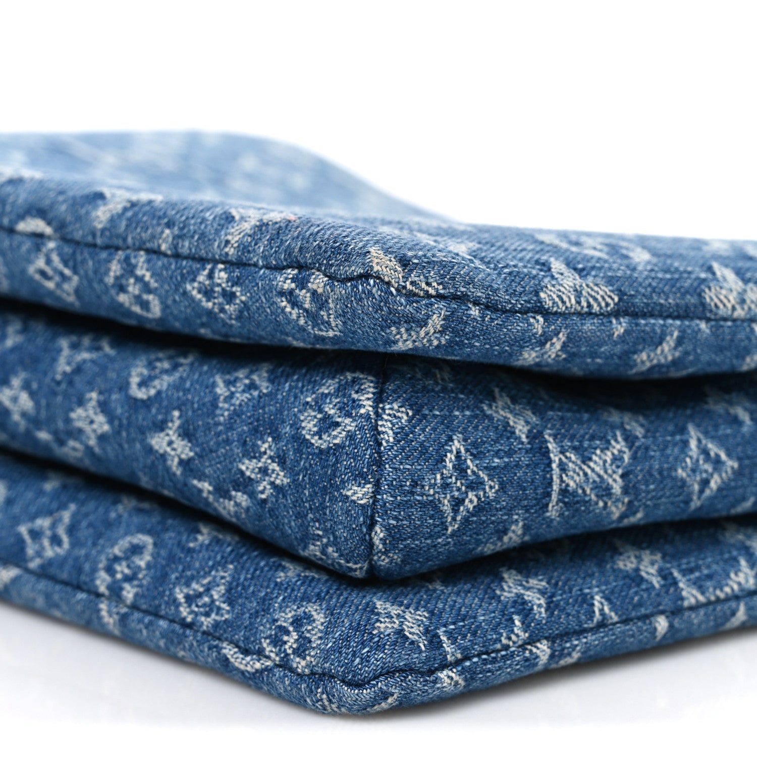 Monogram Denim Coussin PM Blue