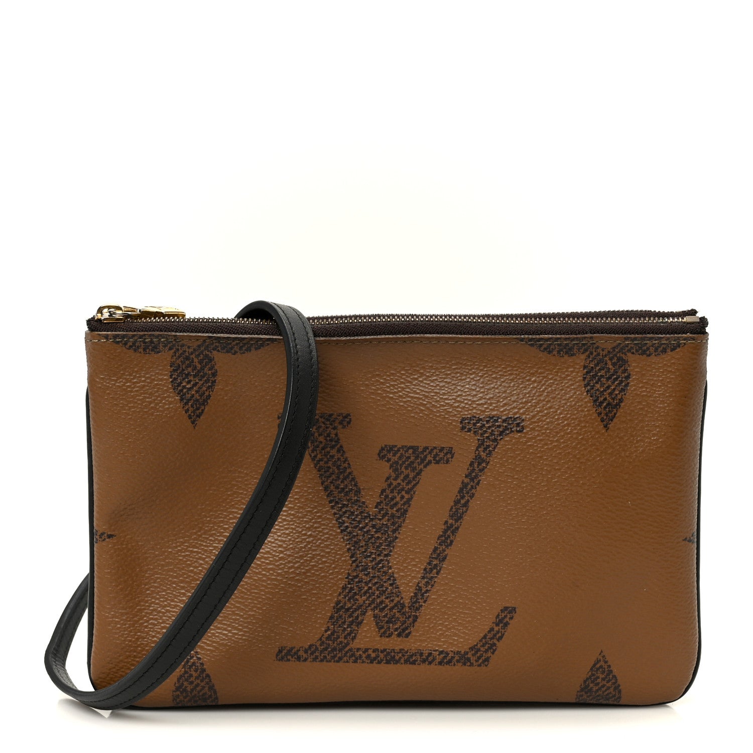 Reverse Monogram Giant Double Zip Pochette