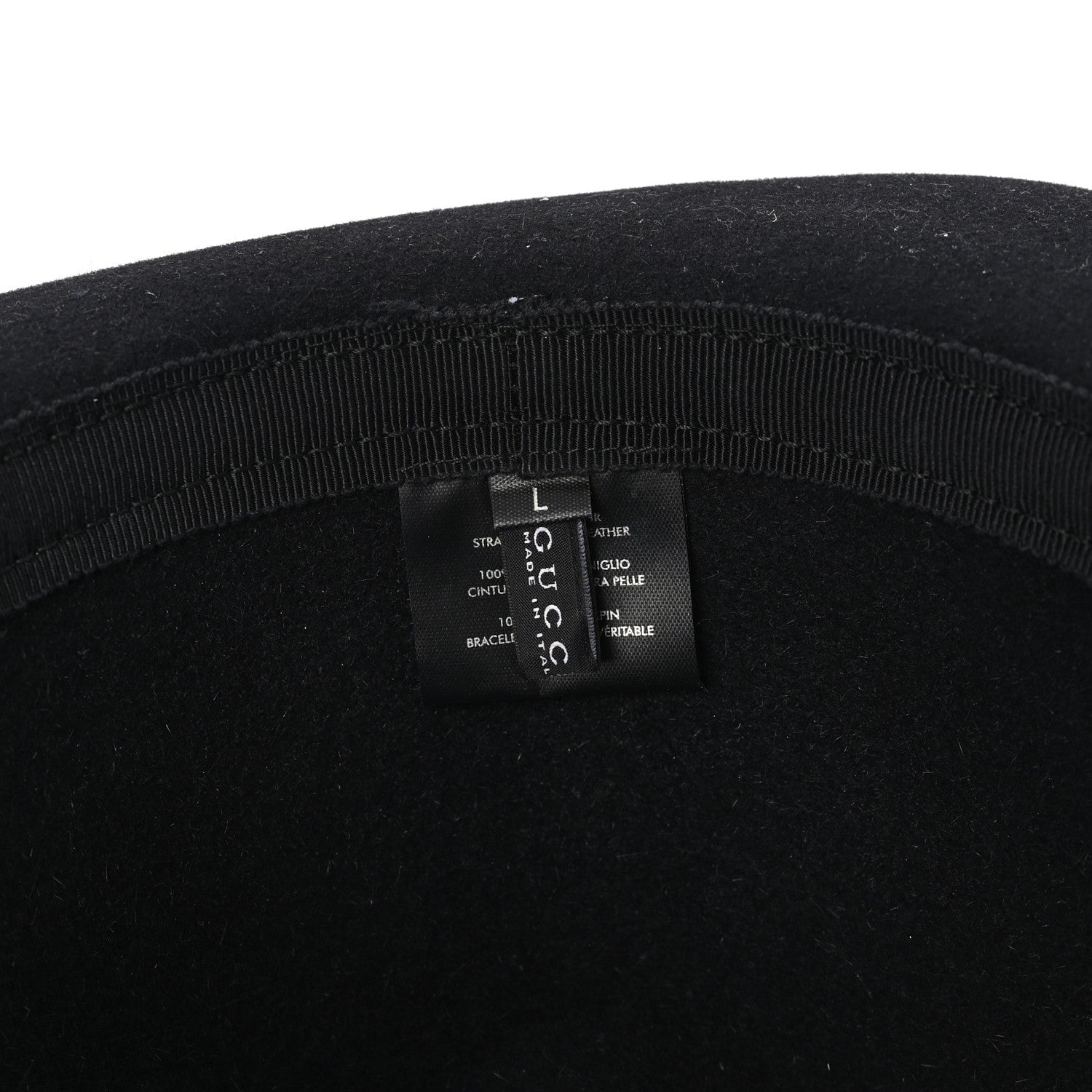 Felt Horsebit Hat L Black