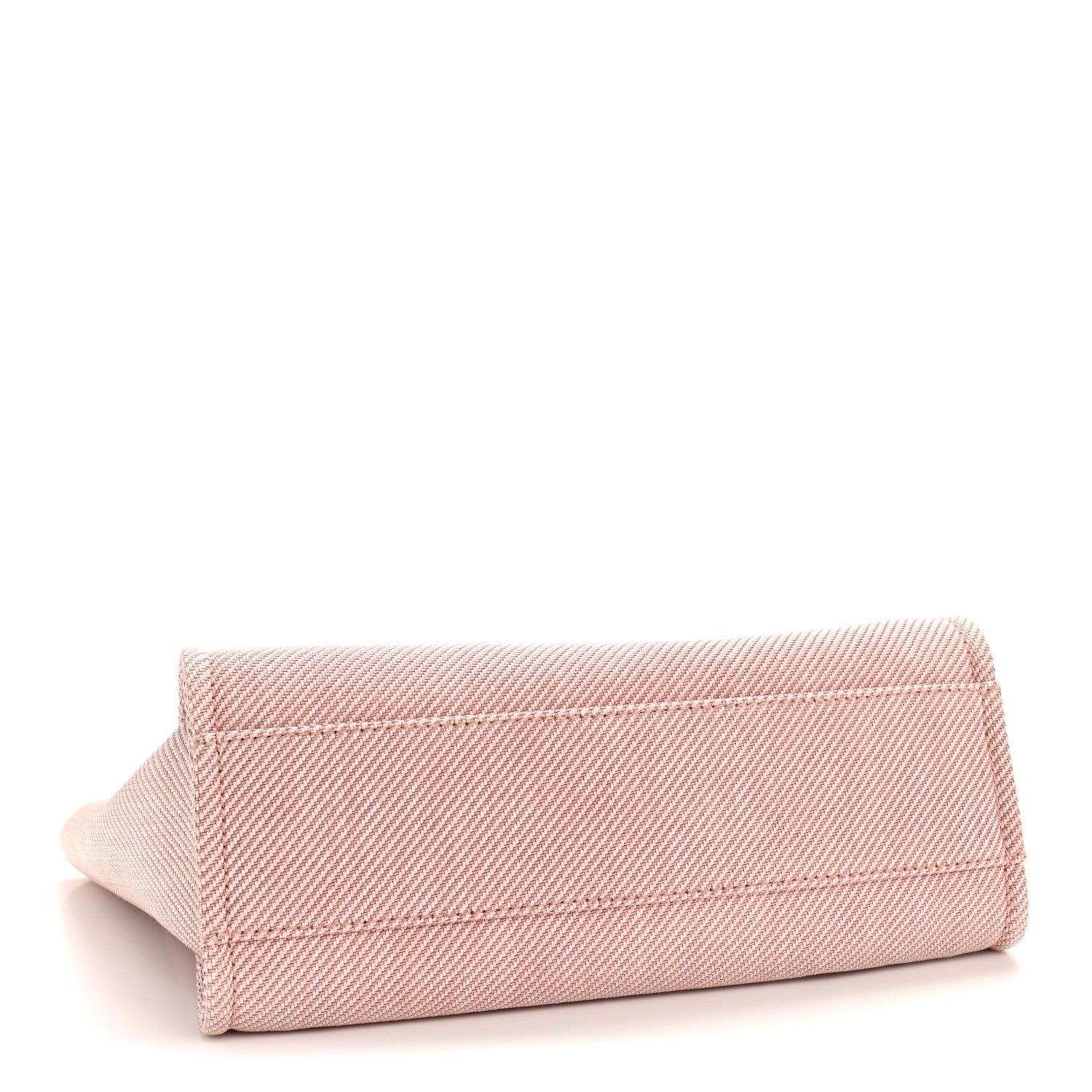 Mixed Fibers Calfskin Small Deauville Tote Rose Pink